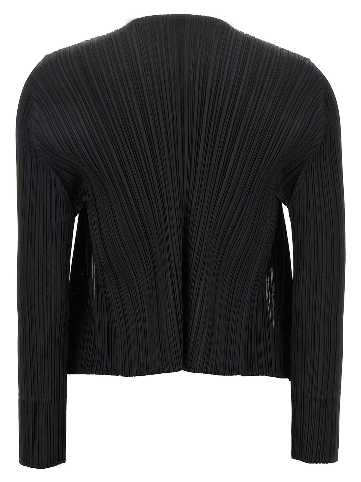 Pleats Please Issey Miyake Women Black 'Basics' Cardigan PLEATS PLEASE ISSEY MIYAKE