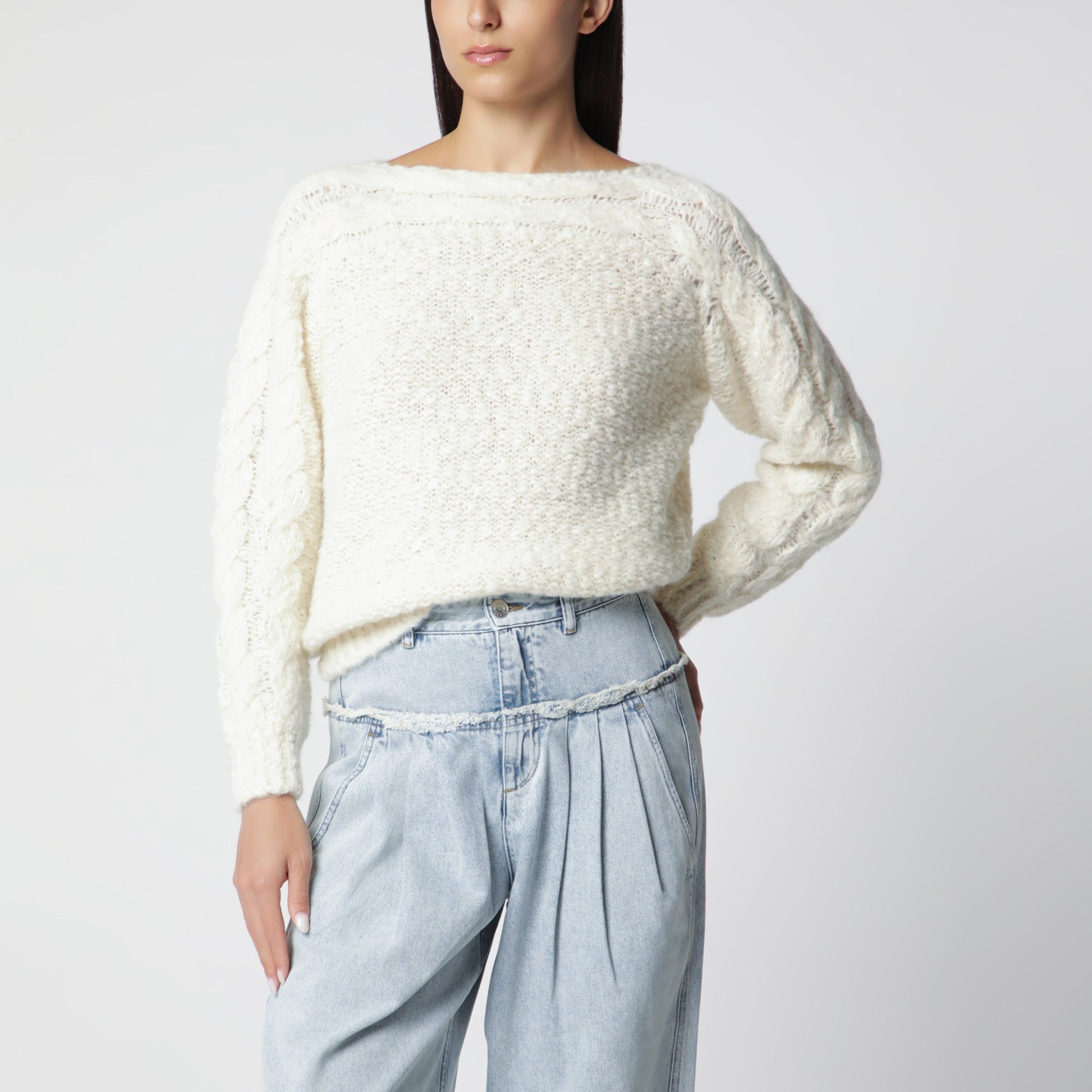 Isabel Marant Ã‰Cru Wool-Blend Sweater Women ISABEL MARANT