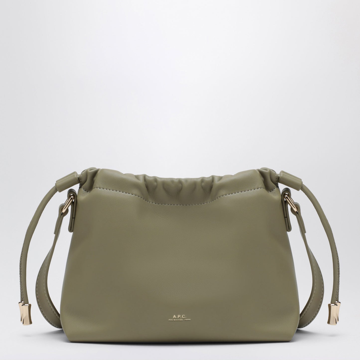 A.P.C. Clay Green Ninon Mini Recycled Leather-Effect Bag Women A.P.C.