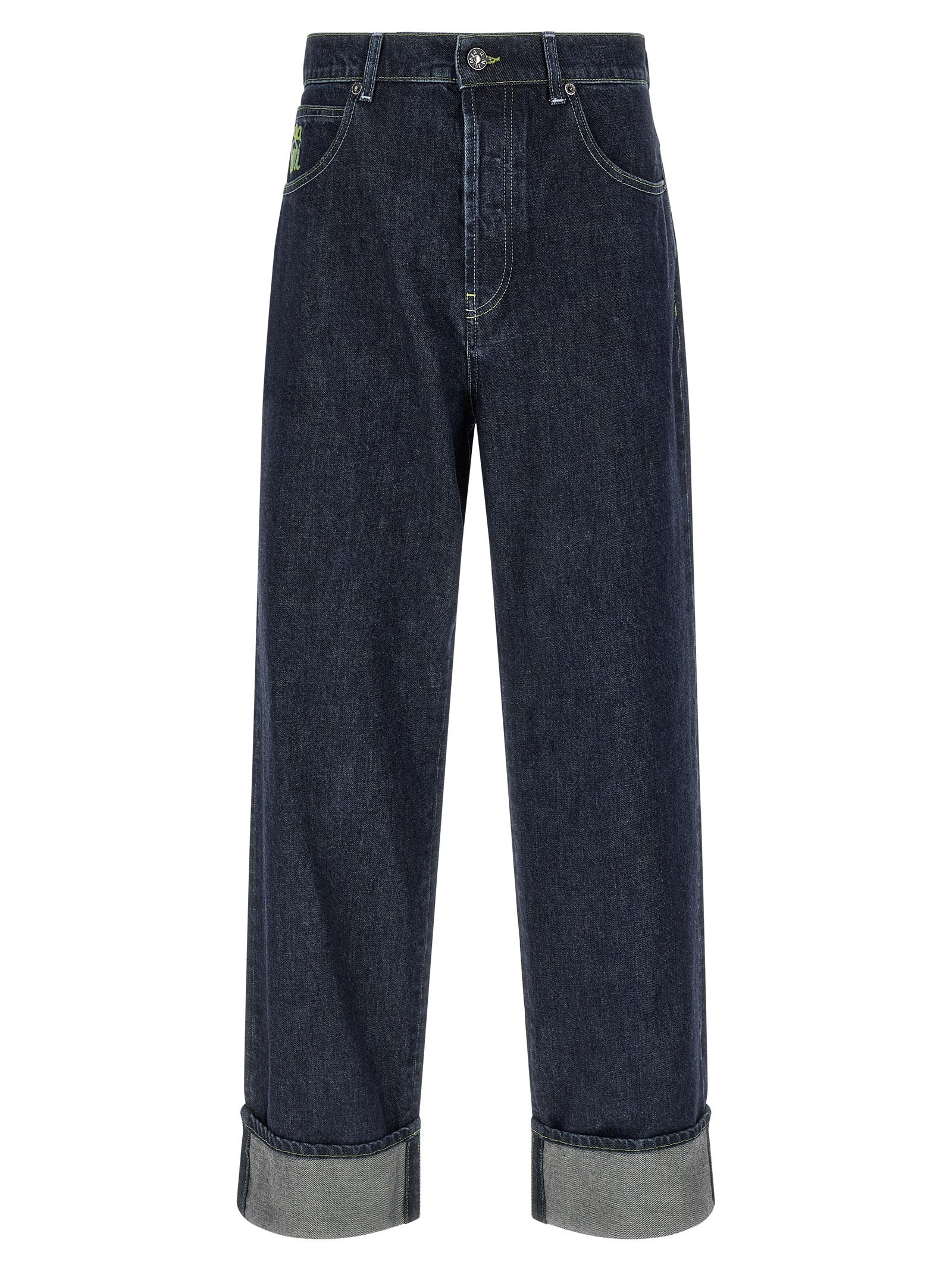 Marni Men Logo Embroidery Jeans MARNI