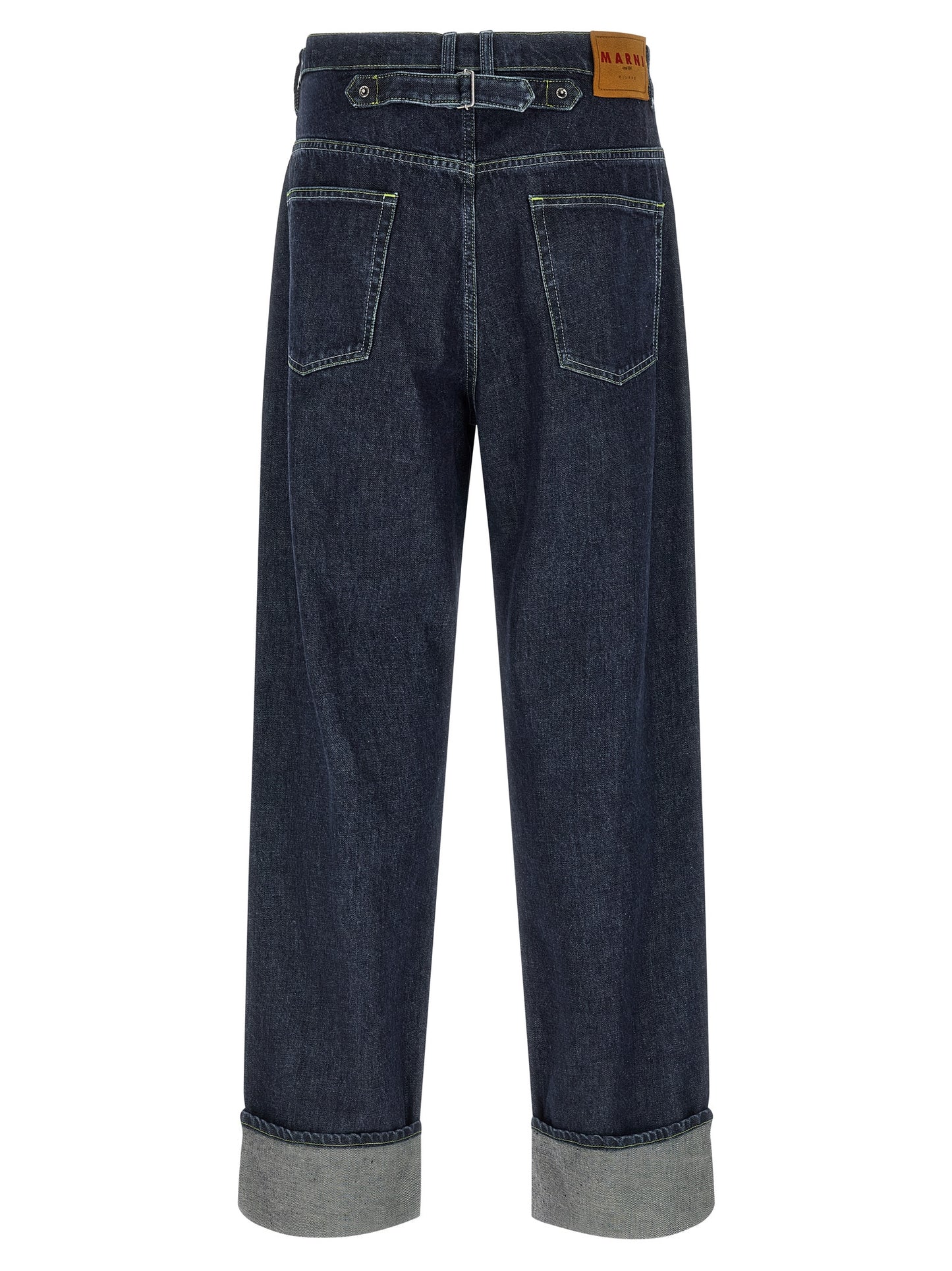 Marni Men Logo Embroidery Jeans MARNI