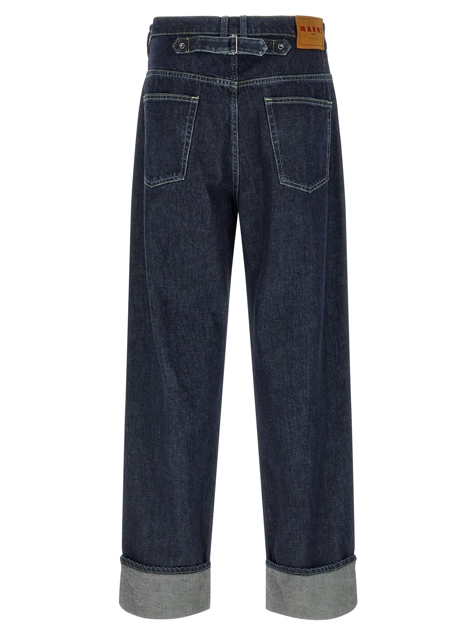Marni Men Logo Embroidery Jeans MARNI