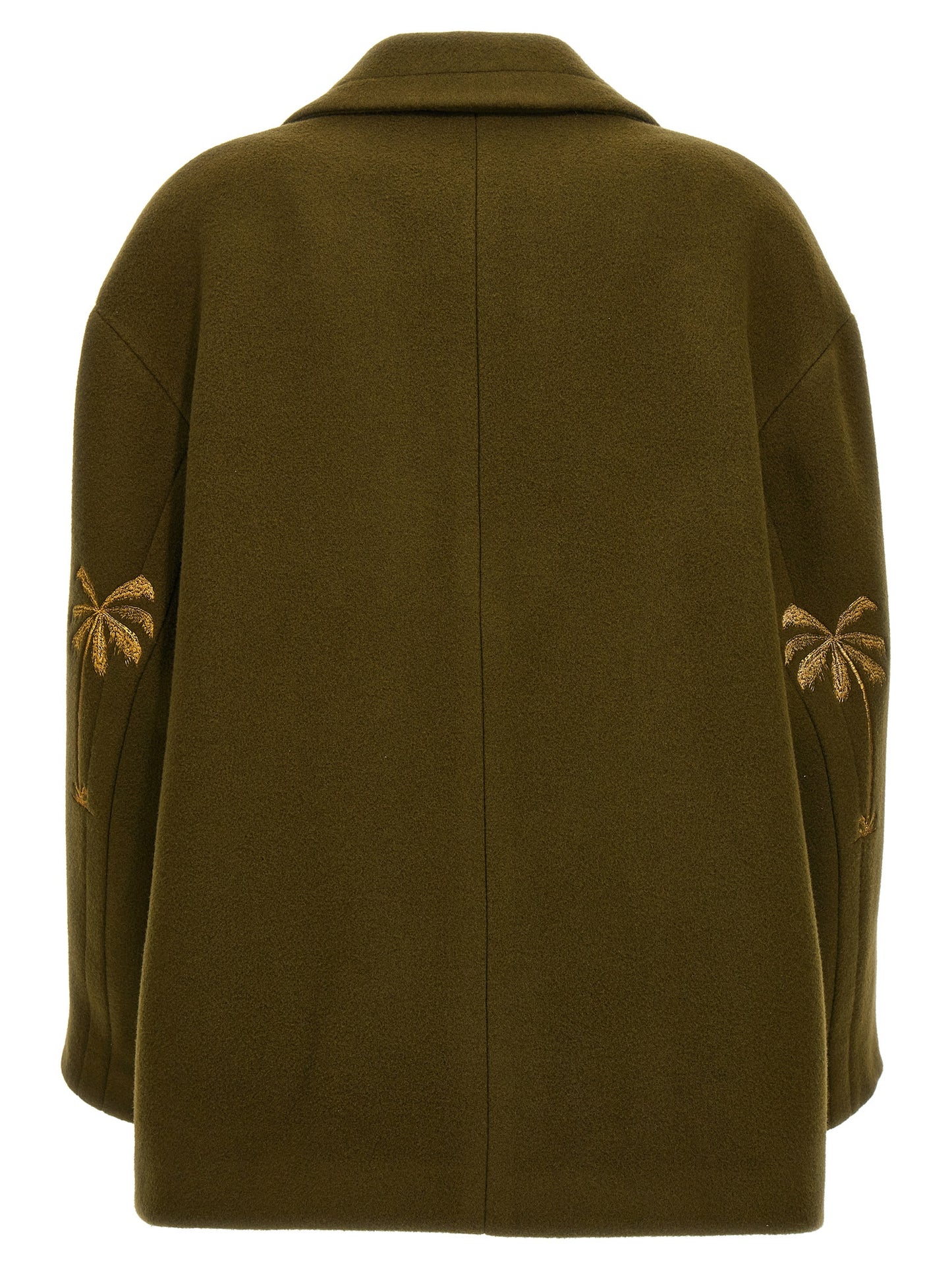 Palm Angels Women Palm Embroidery Coat PALM ANGELS