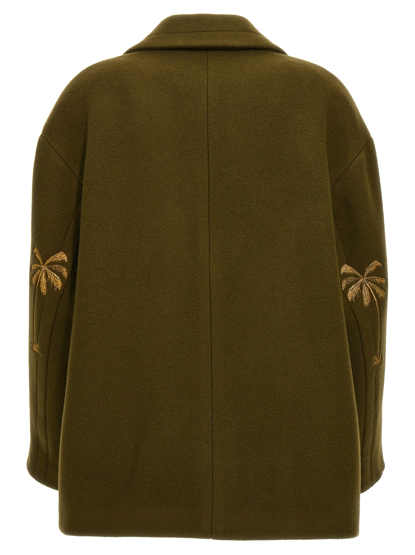Palm Angels Women Palm Embroidery Coat PALM ANGELS