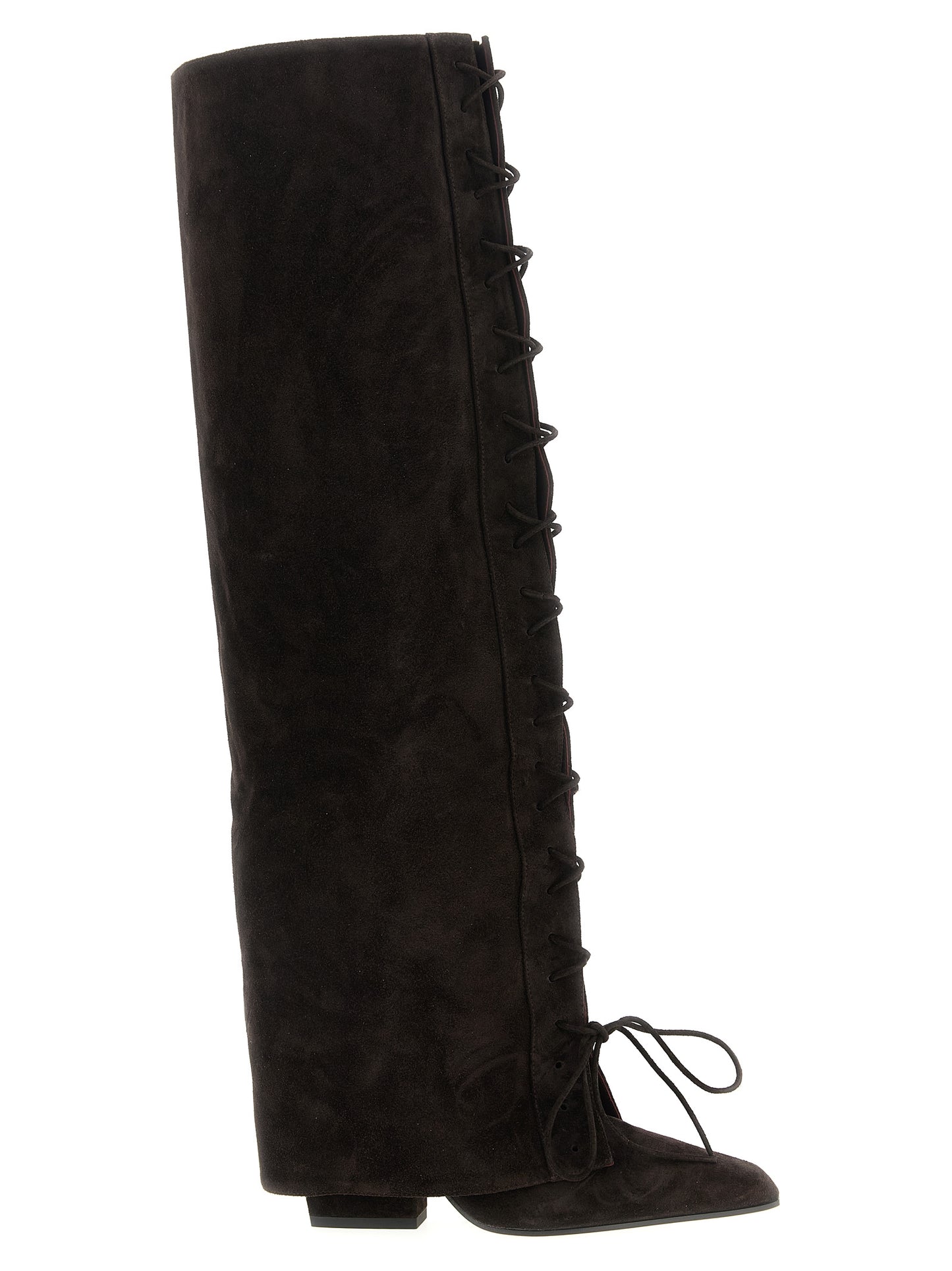 Paris Texas Women 'Jane Fold Over Lace Up' Boots PARIS TEXAS