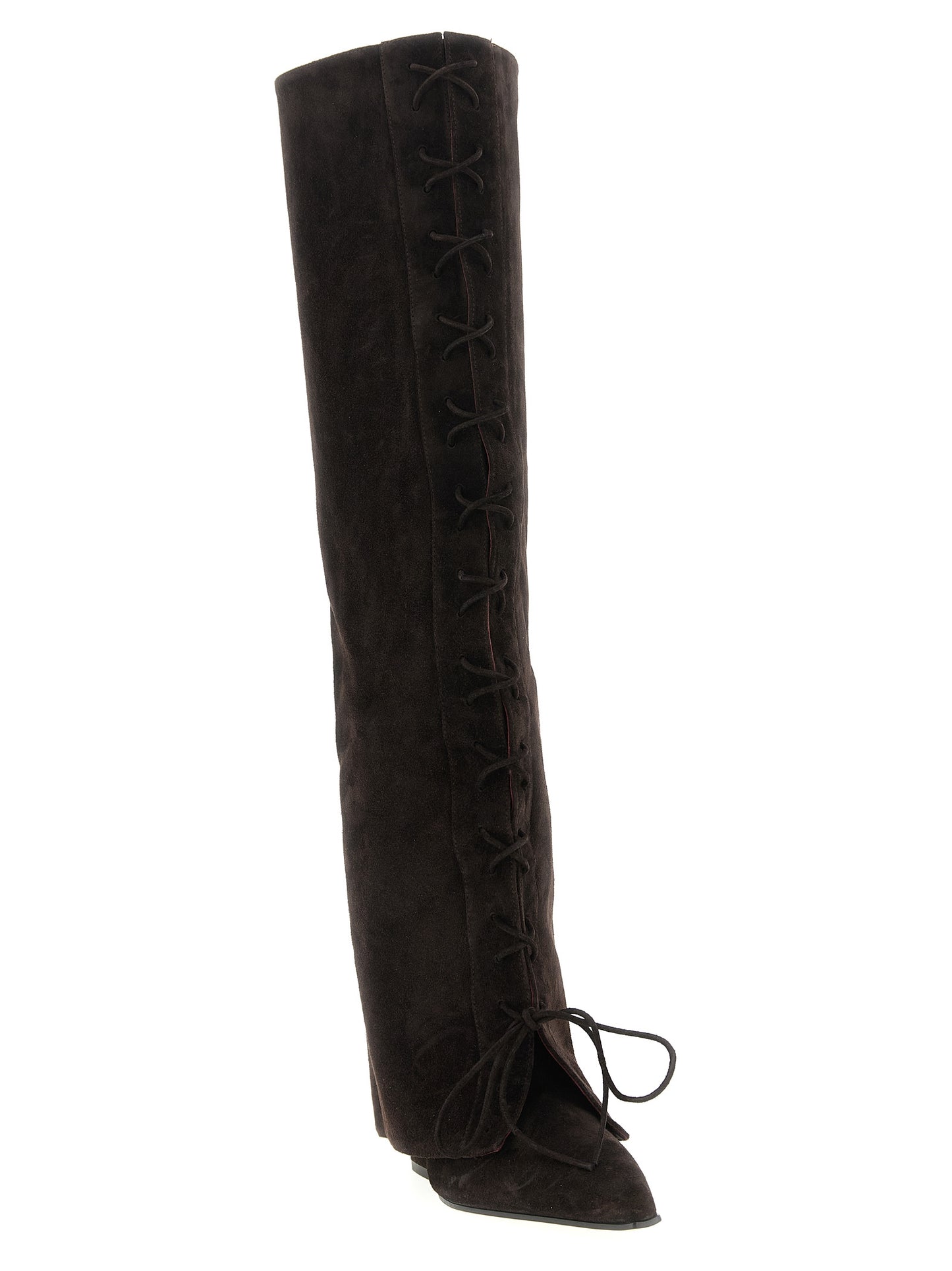 Paris Texas Women 'Jane Fold Over Lace Up' Boots PARIS TEXAS