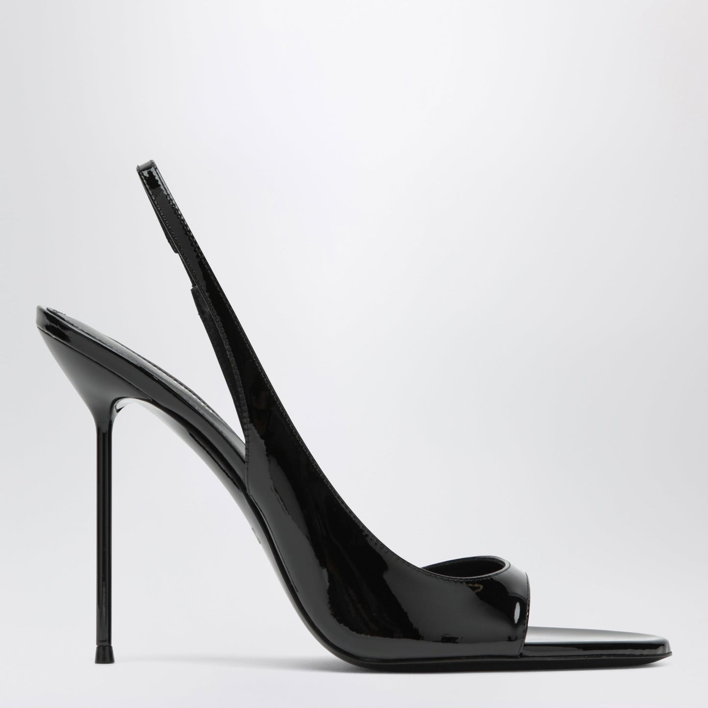 Paris Texas Black Patent Slingback Sandals Women PARIS TEXAS