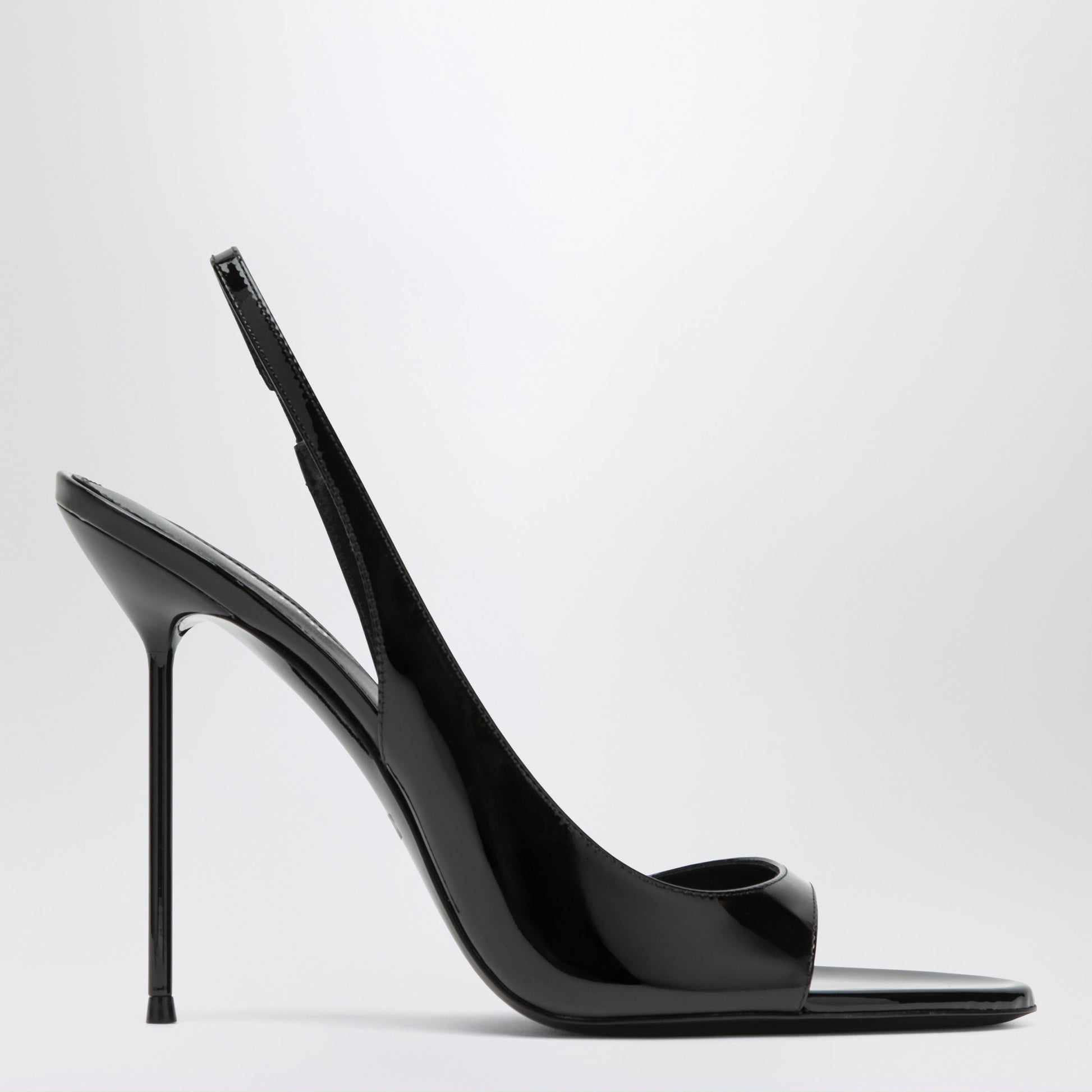 Paris Texas Black Patent Slingback Sandals Women PARIS TEXAS