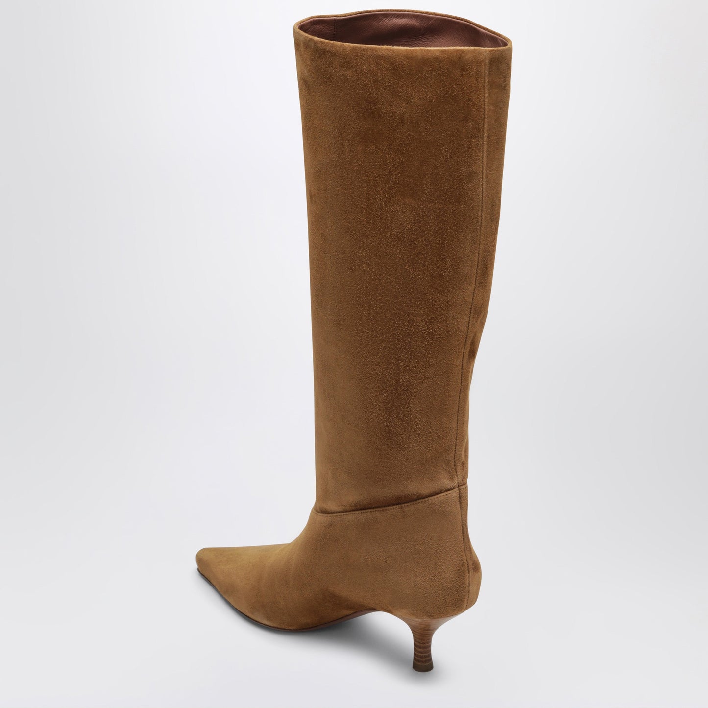 Paris Texas Knee-High Cognac Goat Suede Boots Women PARIS TEXAS