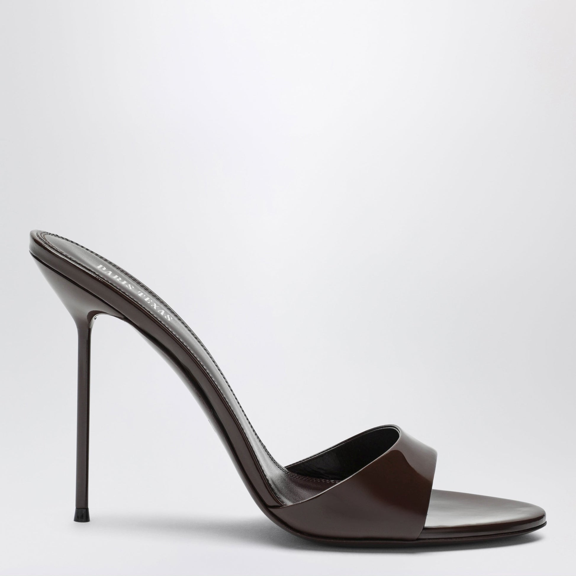 Paris Texas Lidia Mules In Ebony Patent Leather Women PARIS TEXAS