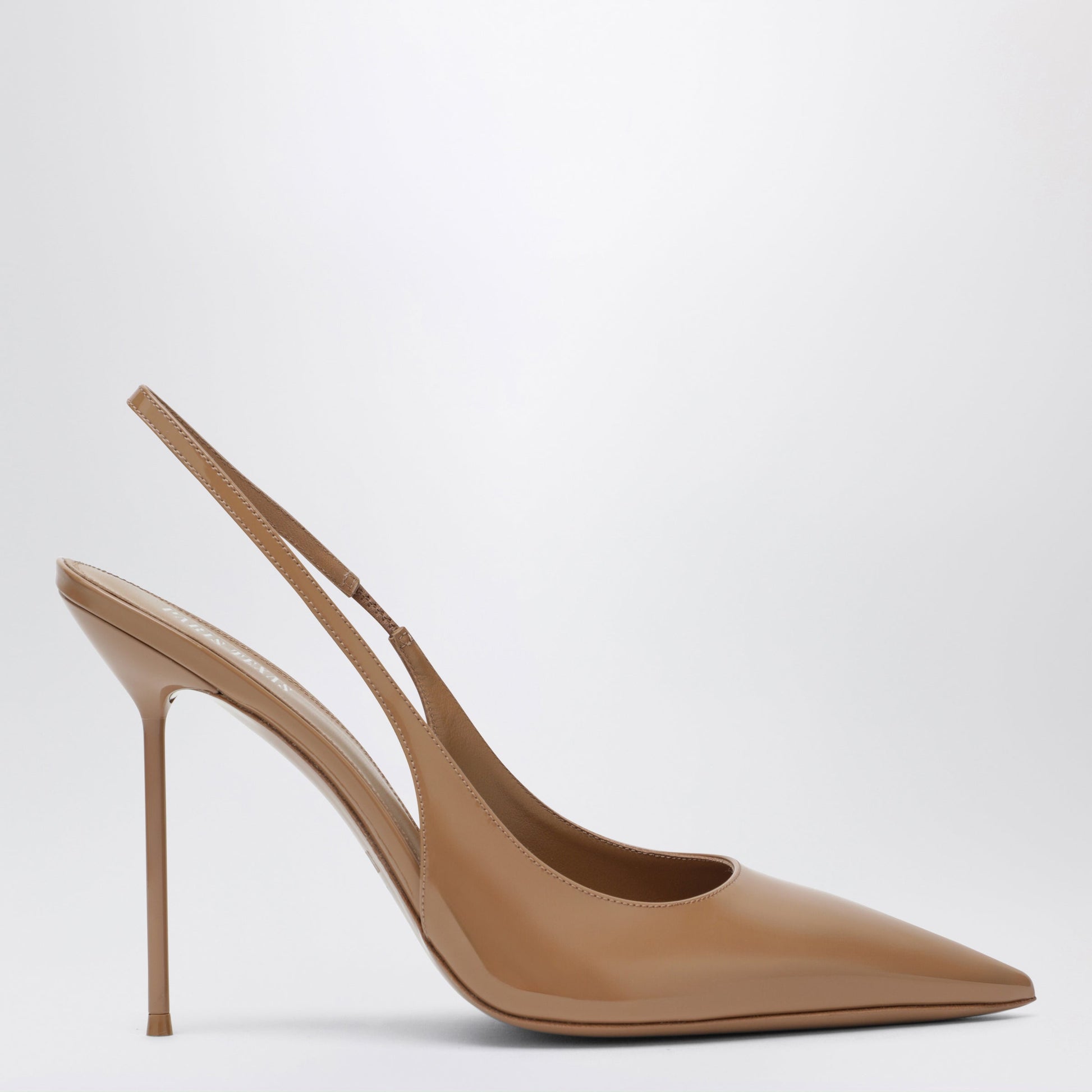 Paris Texas Beige Patent Leather Lidia Slingback Pumps Women PARIS TEXAS