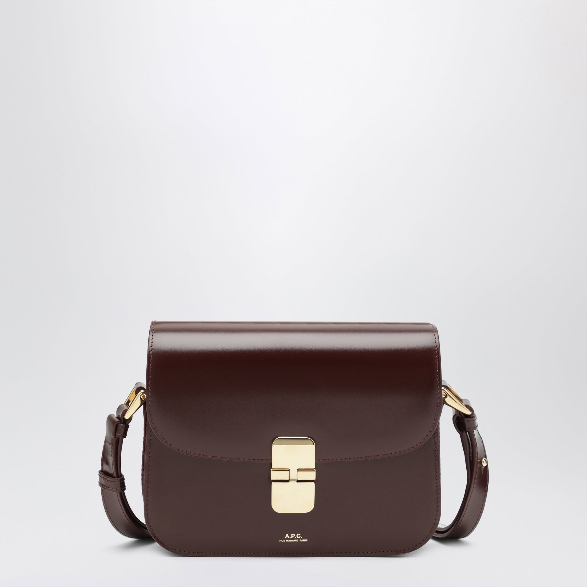 A.P.C. Small Grace Shoulder Bag In Wine Women A.P.C.