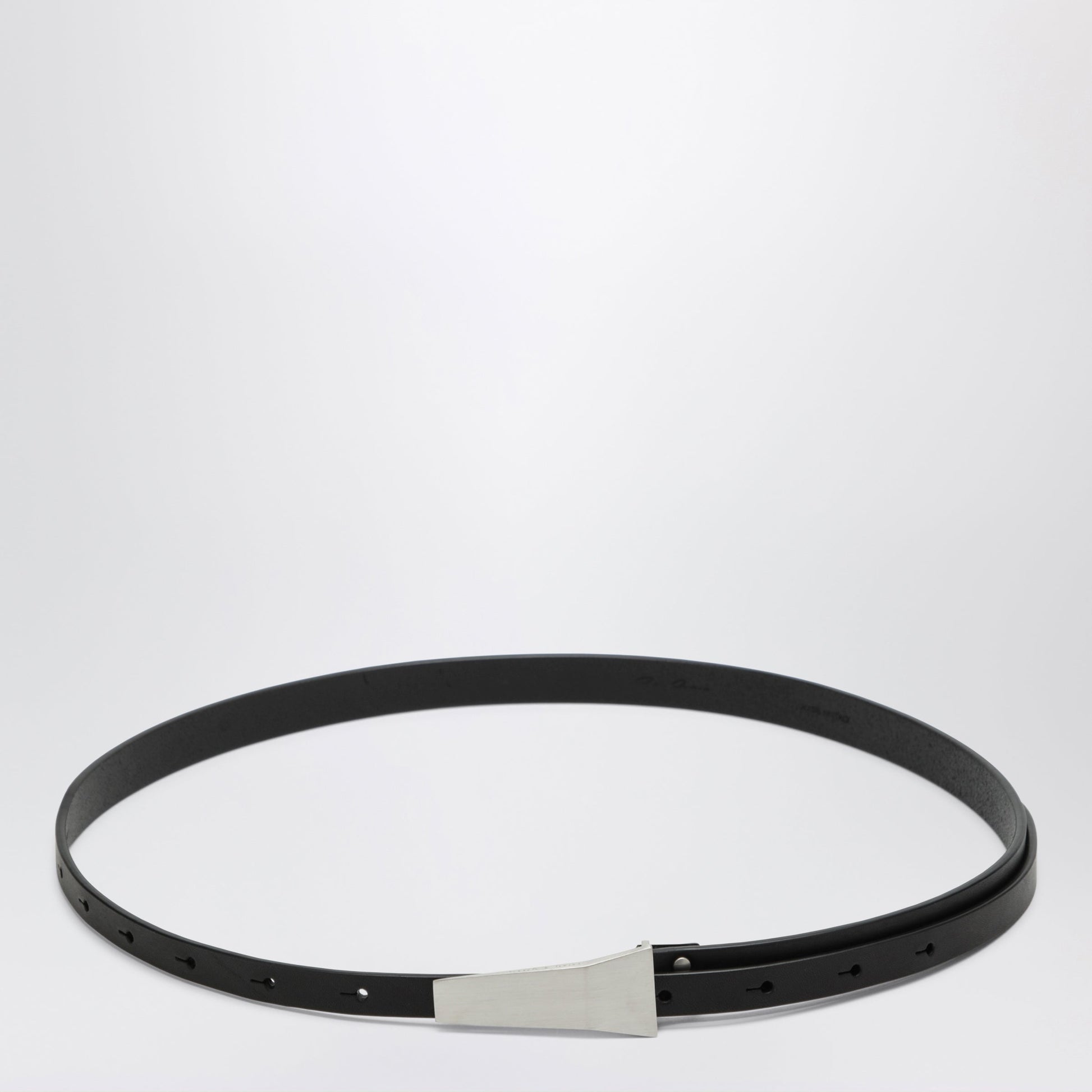 Rick Owens Black Trunk Belt Leather Belt Men RICK OWENS