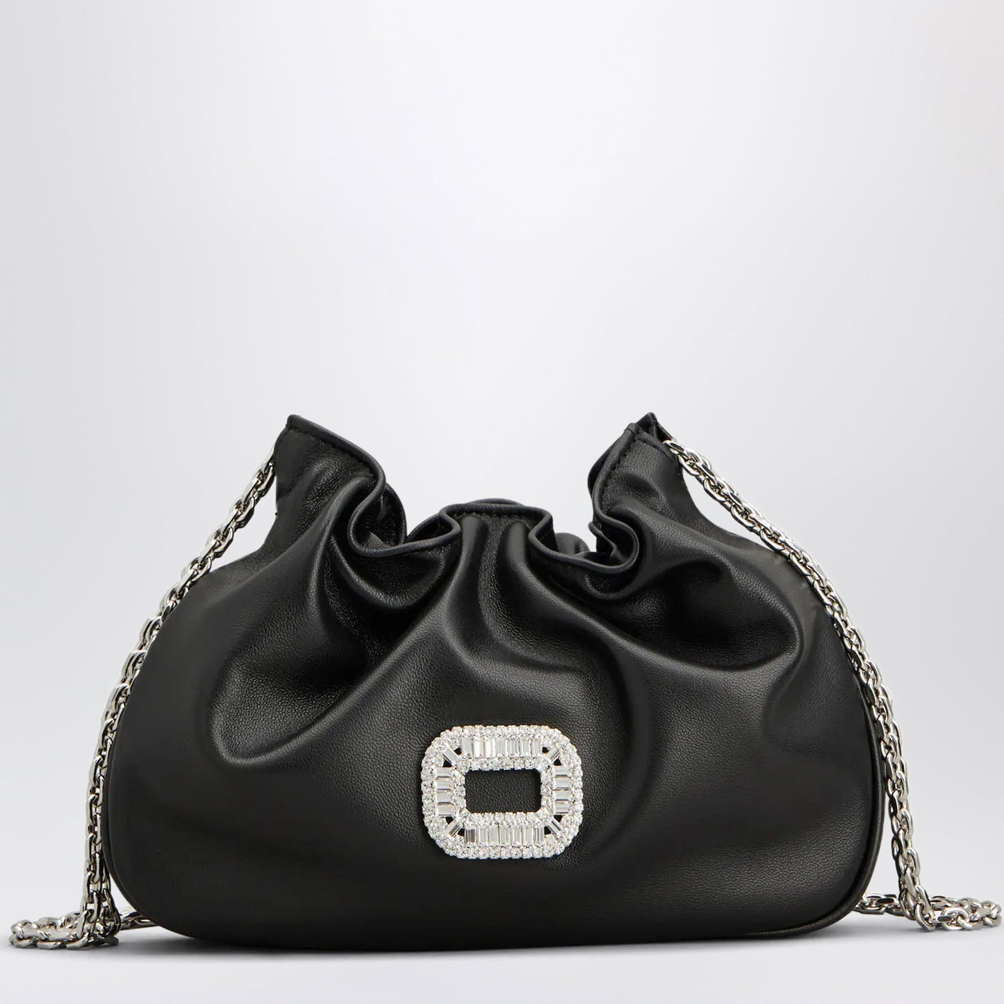Roger Vivier Pilgrim Micro Bag In Black Leather Women ROGER VIVIER