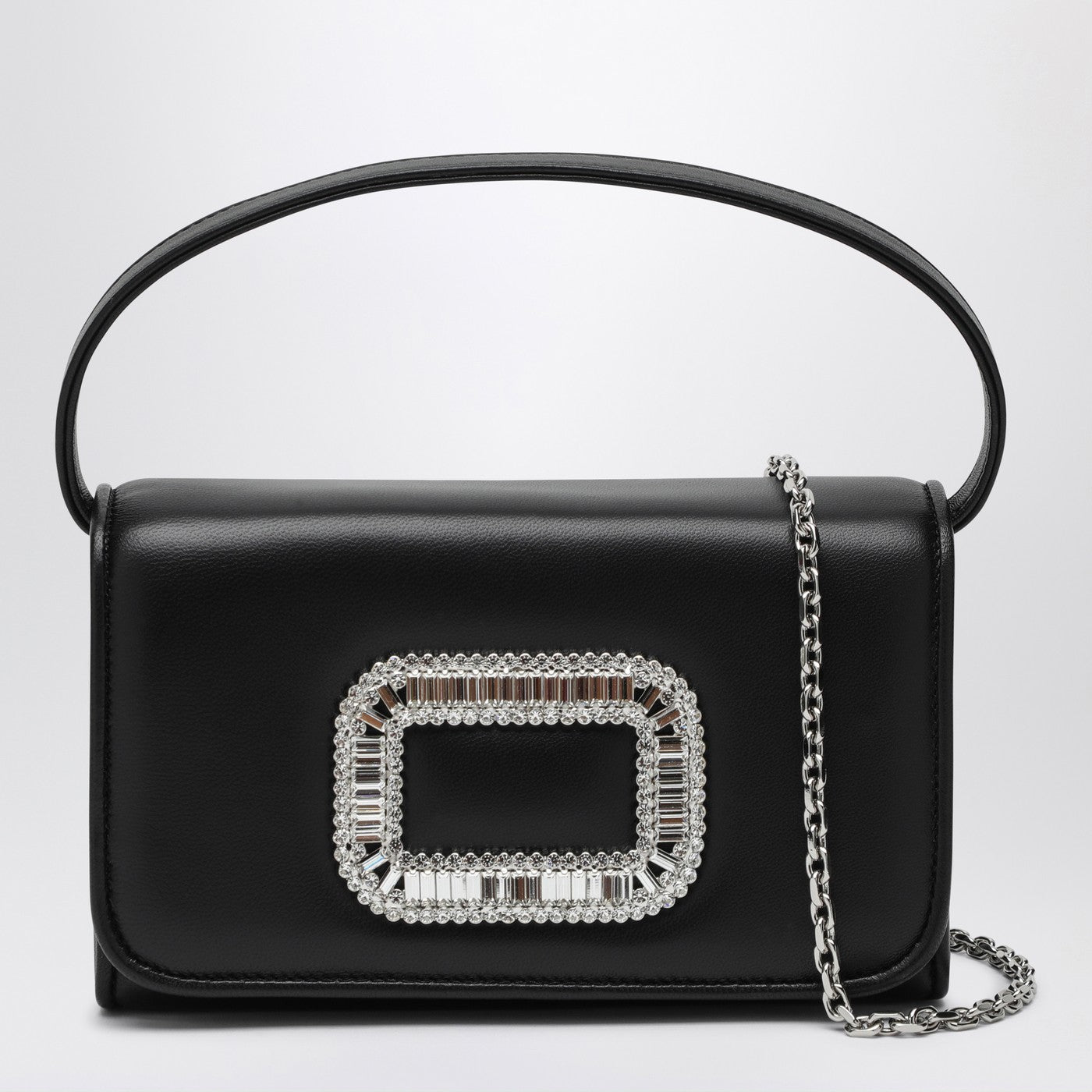 Roger Vivier Black Leather Micro Pilgrim Bag Women ROGER VIVIER