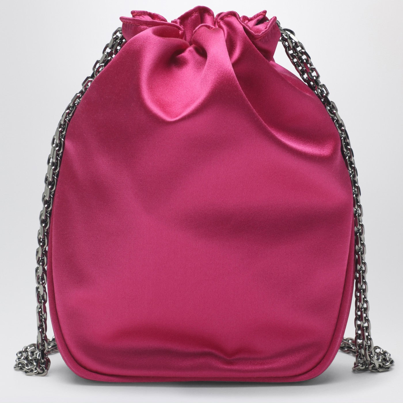 Roger Vivier Nano Pilgrim Bag In Fuchsia Satin Women ROGER VIVIER