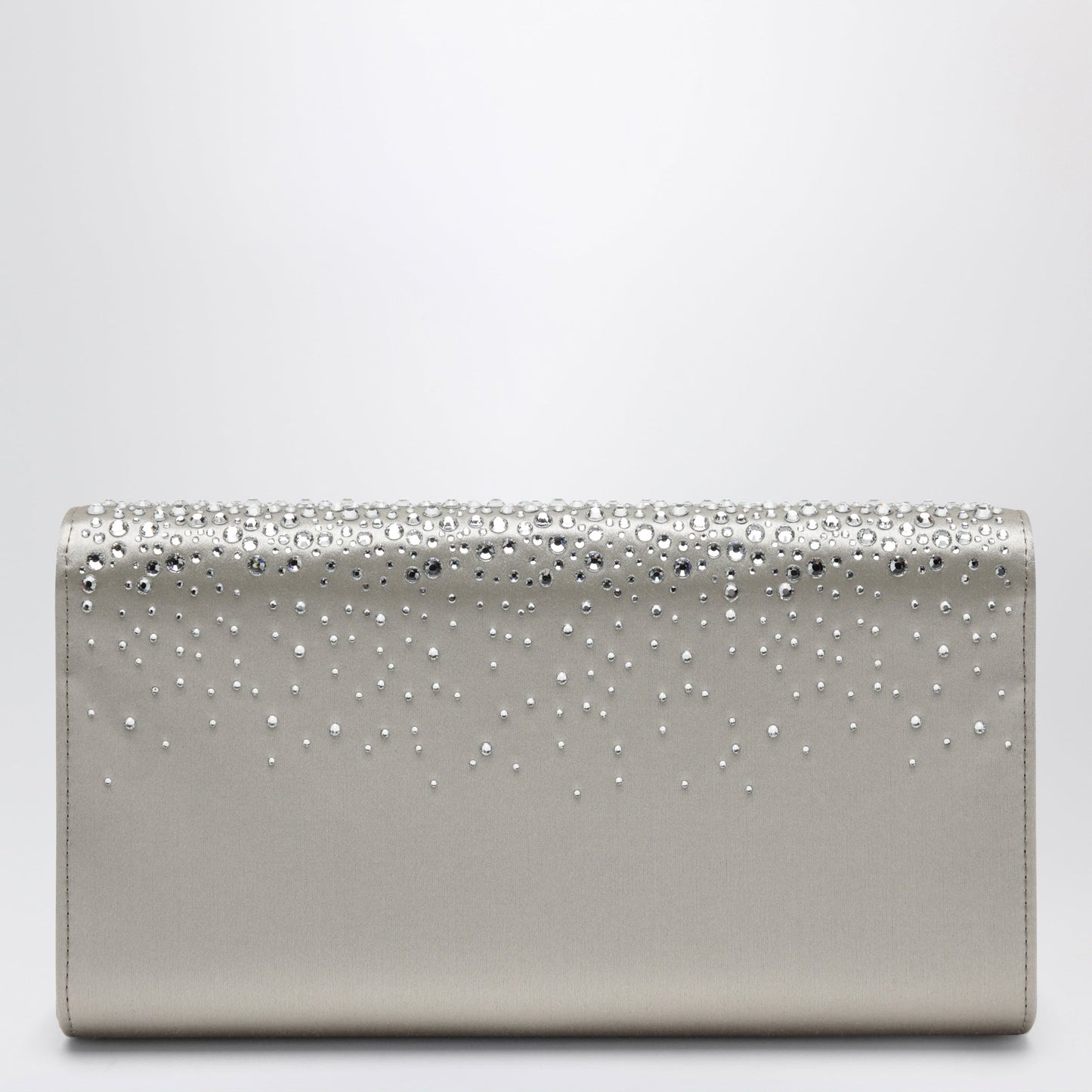 Roger Vivier Efflorescence Satin Clutch Bag Pearl Grey Women ROGER VIVIER