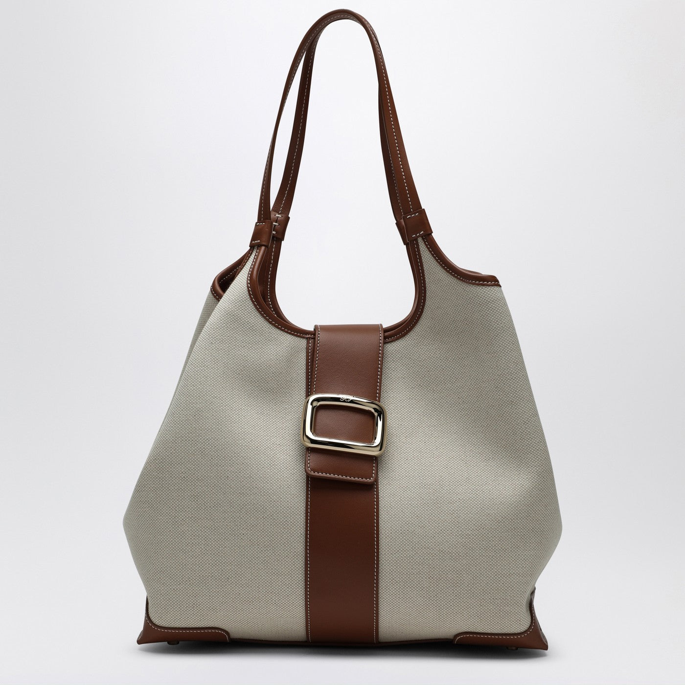 Roger Vivier Viv' Choc Medium Shopping Bag Natural Coloured Women ROGER VIVIER