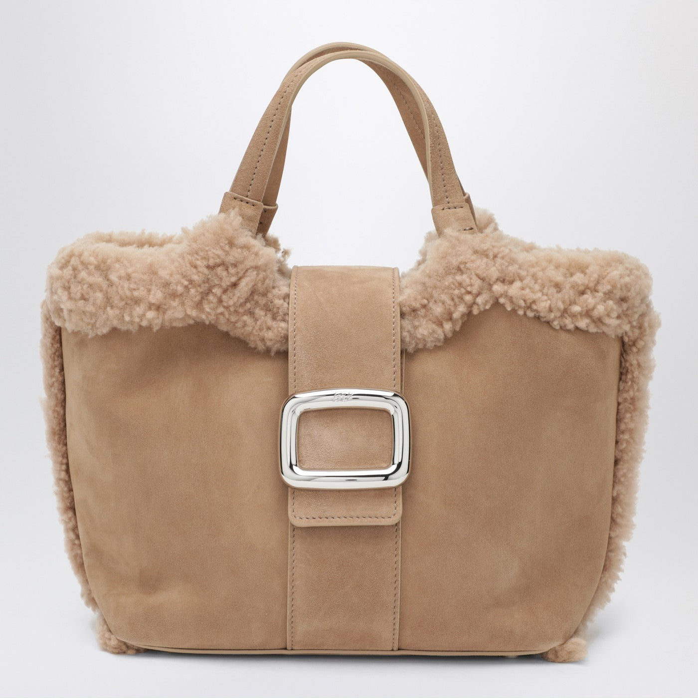 Roger Vivier Viv' Choc Mini Leather Shopping Bag Women ROGER VIVIER