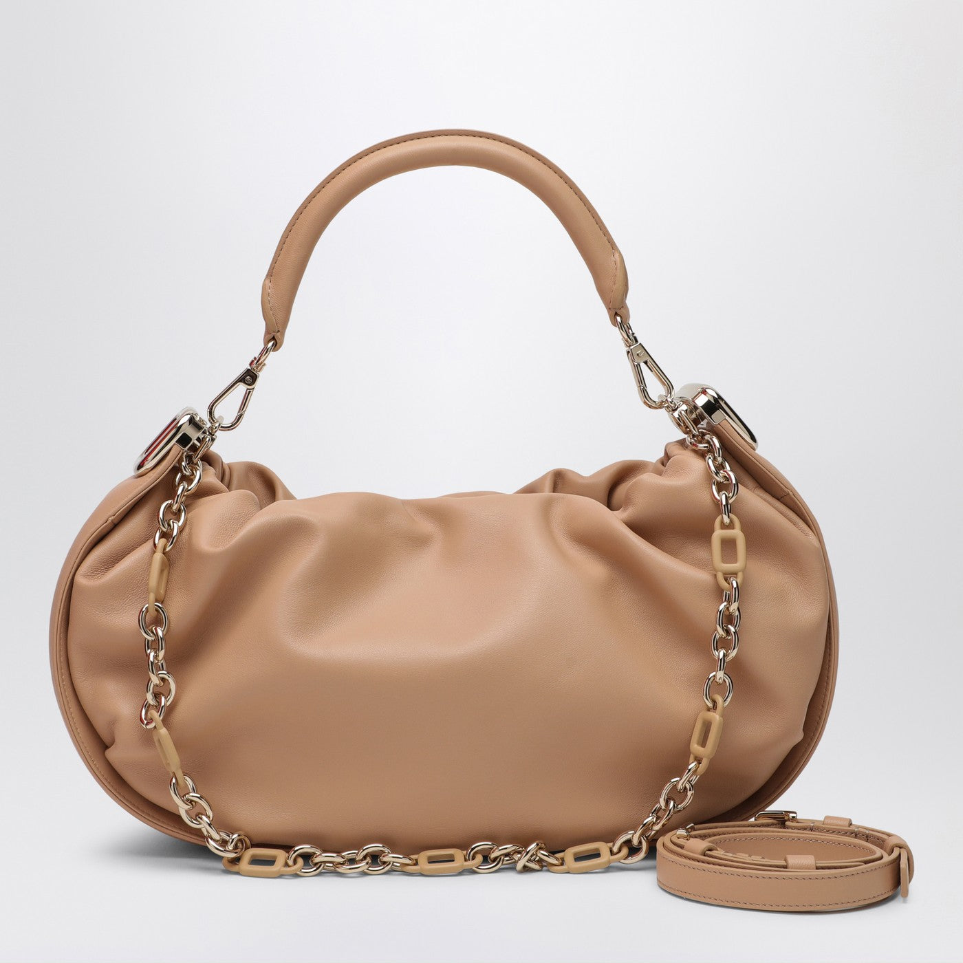 Roger Vivier Viv' Choc Royal Desert Leather Hobo Bag Women ROGER VIVIER