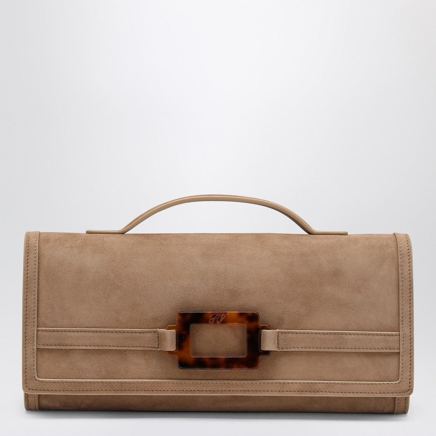 Roger Vivier Belle Vivier Clutch In Suede Women ROGER VIVIER