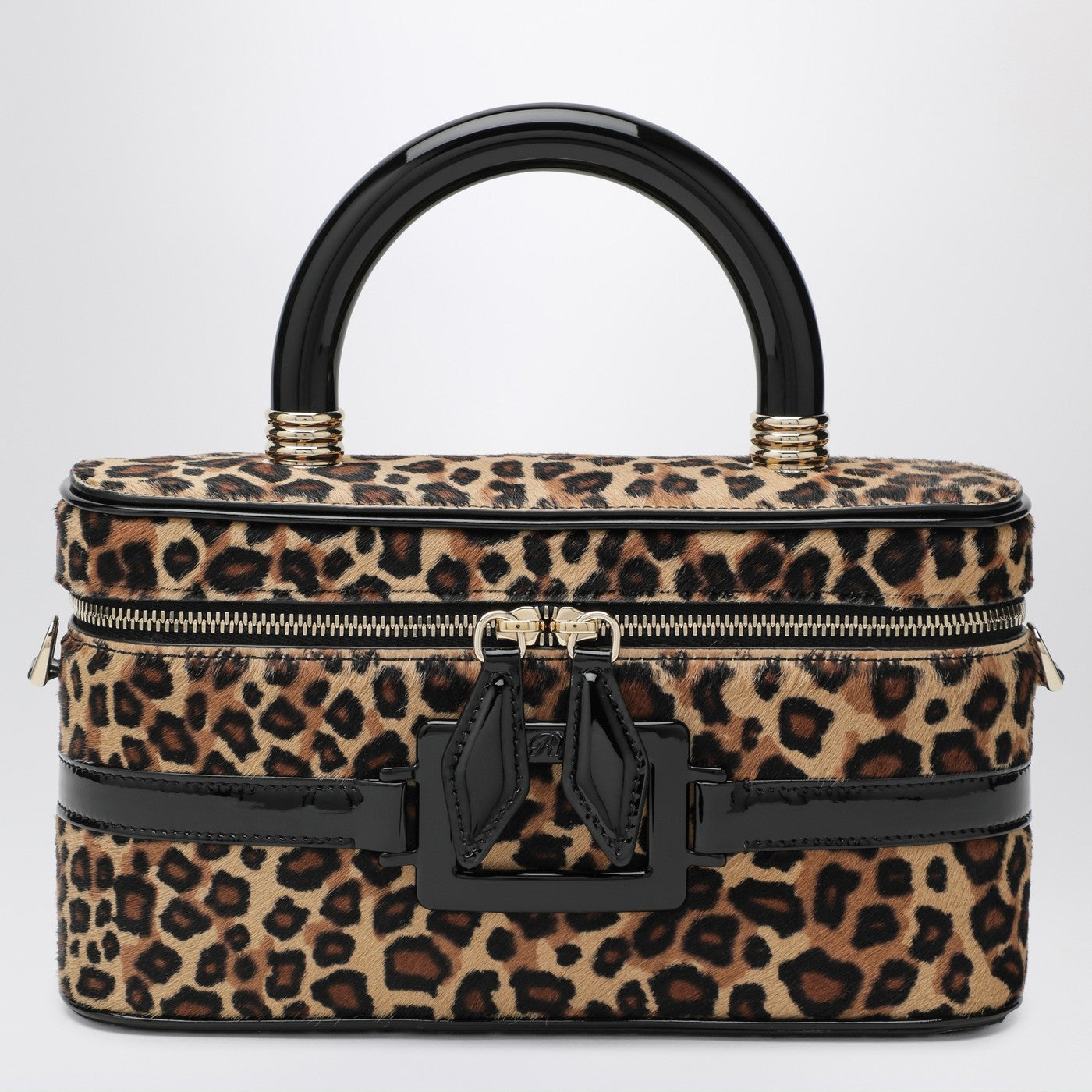 Roger Vivier Belle Vivier Vanity Bag Leopard Print Pony Skin Women ROGER VIVIER