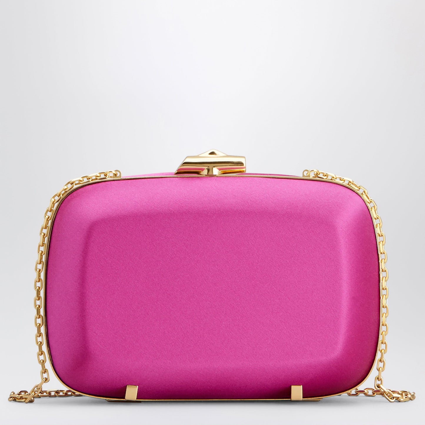 Roger Vivier Rose Vivier Clutch In Satin Candy Pink Women ROGER VIVIER