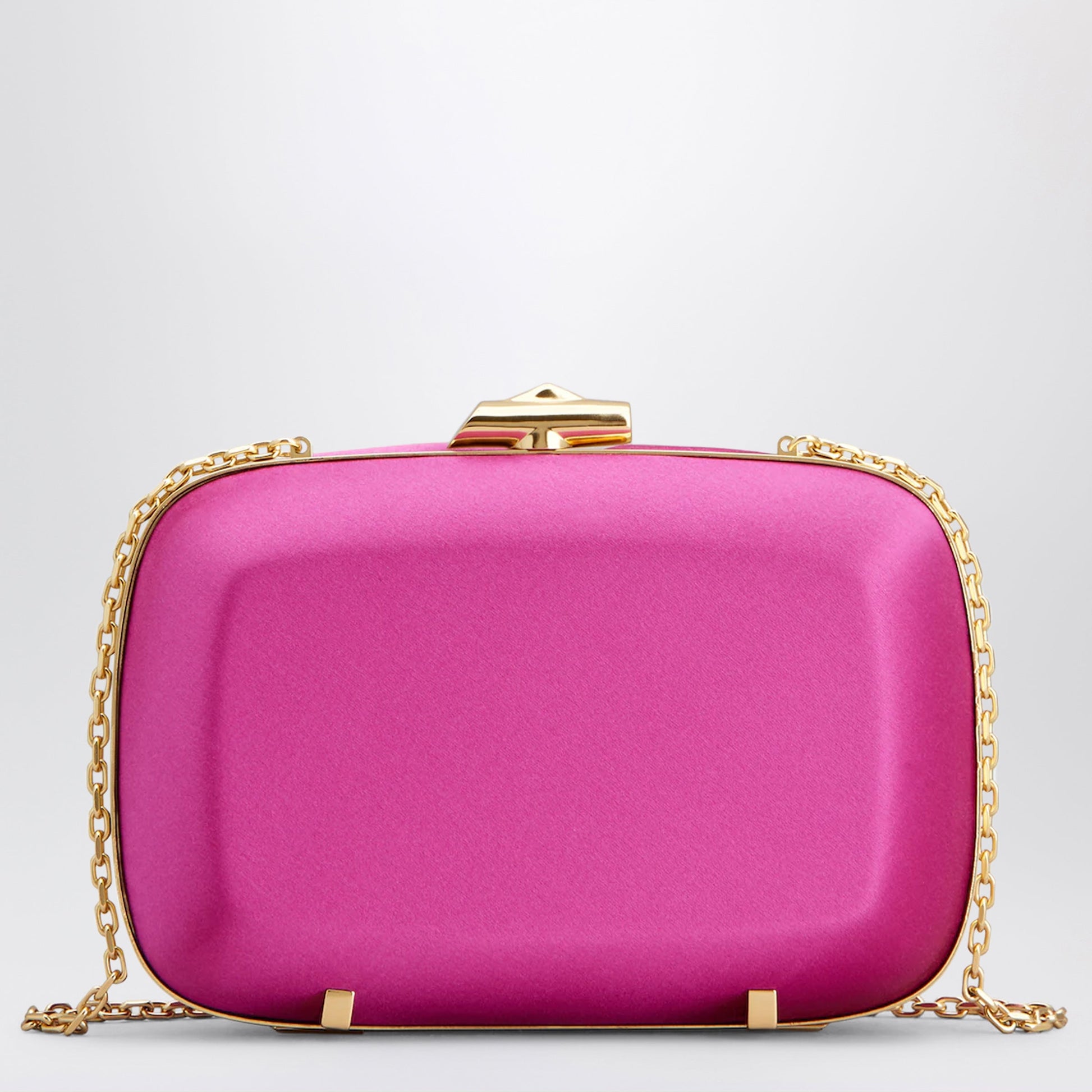 Roger Vivier Rose Vivier Clutch In Satin Candy Pink Women ROGER VIVIER