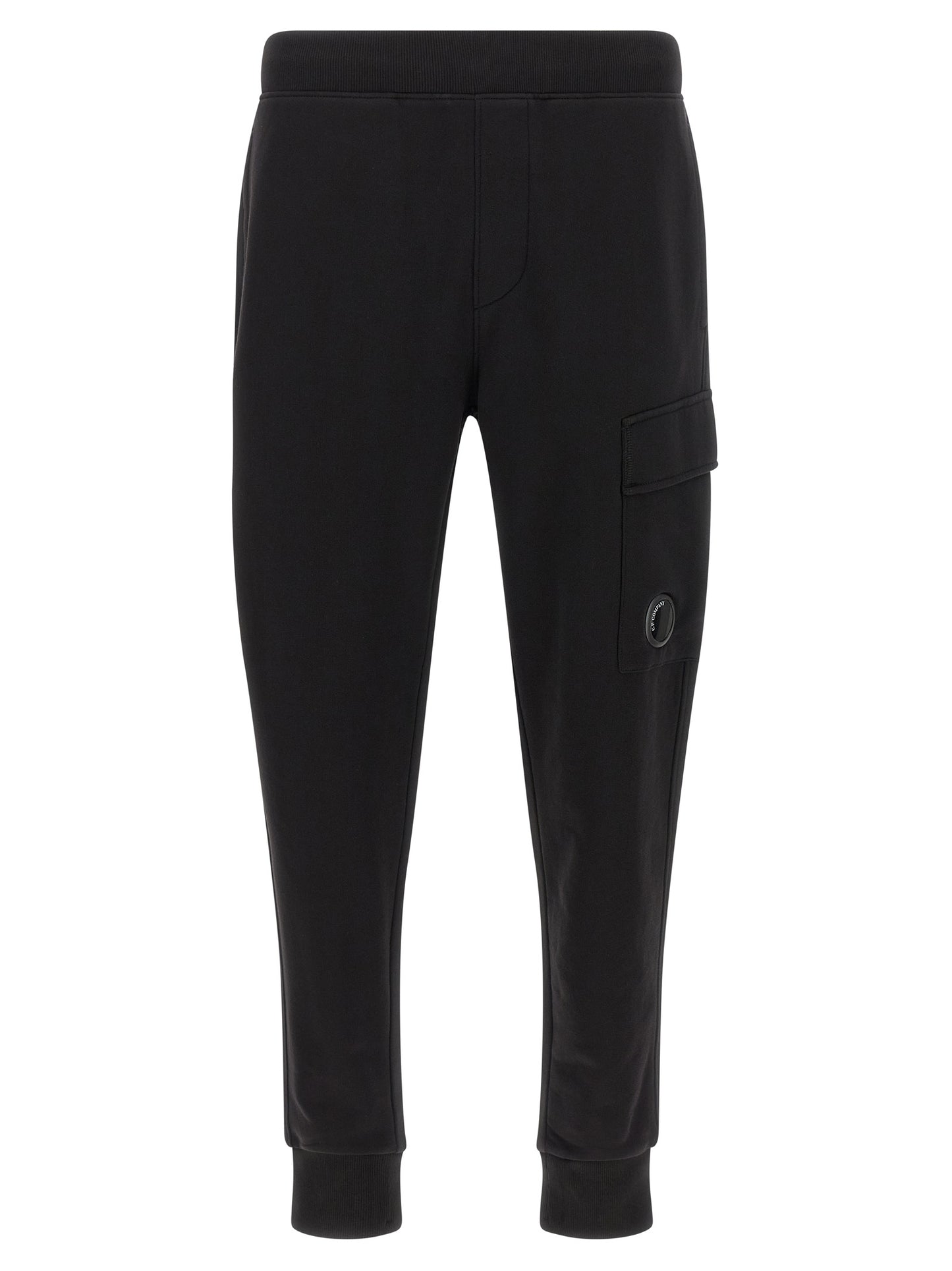 C.P. Company Men 'Diagonal Raised Fleece' Pants With Lens Detail C.P. COMPANY