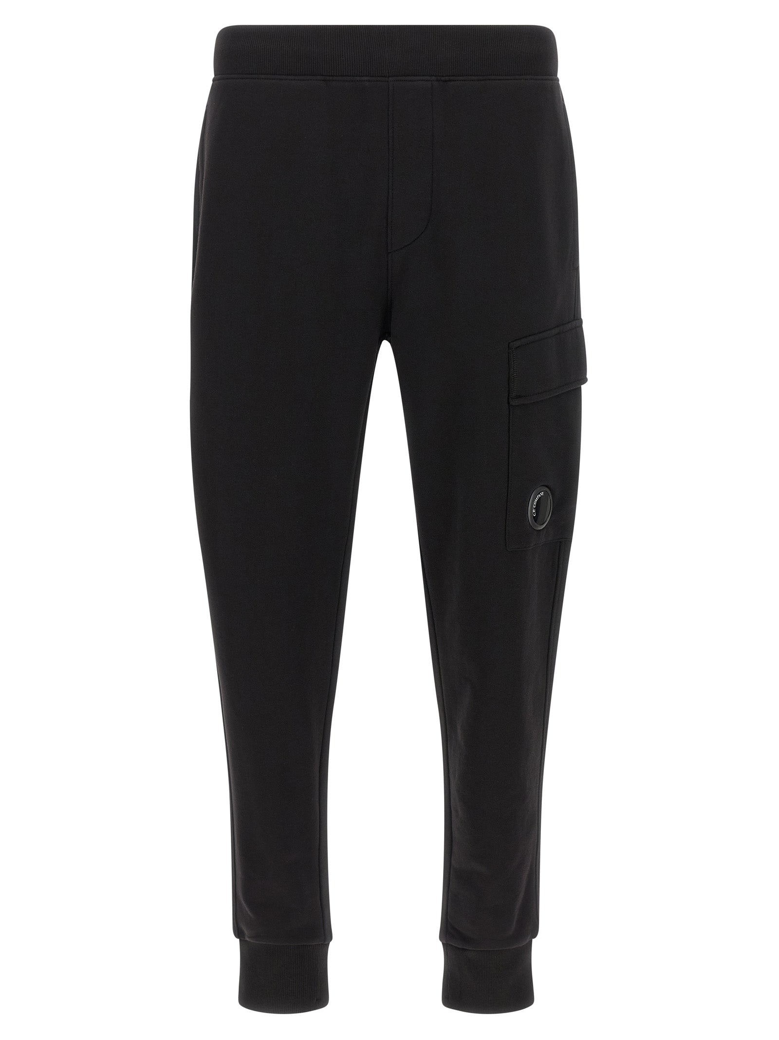 C.P. Company Men 'Diagonal Raised Fleece' Pants With Lens Detail C.P. COMPANY