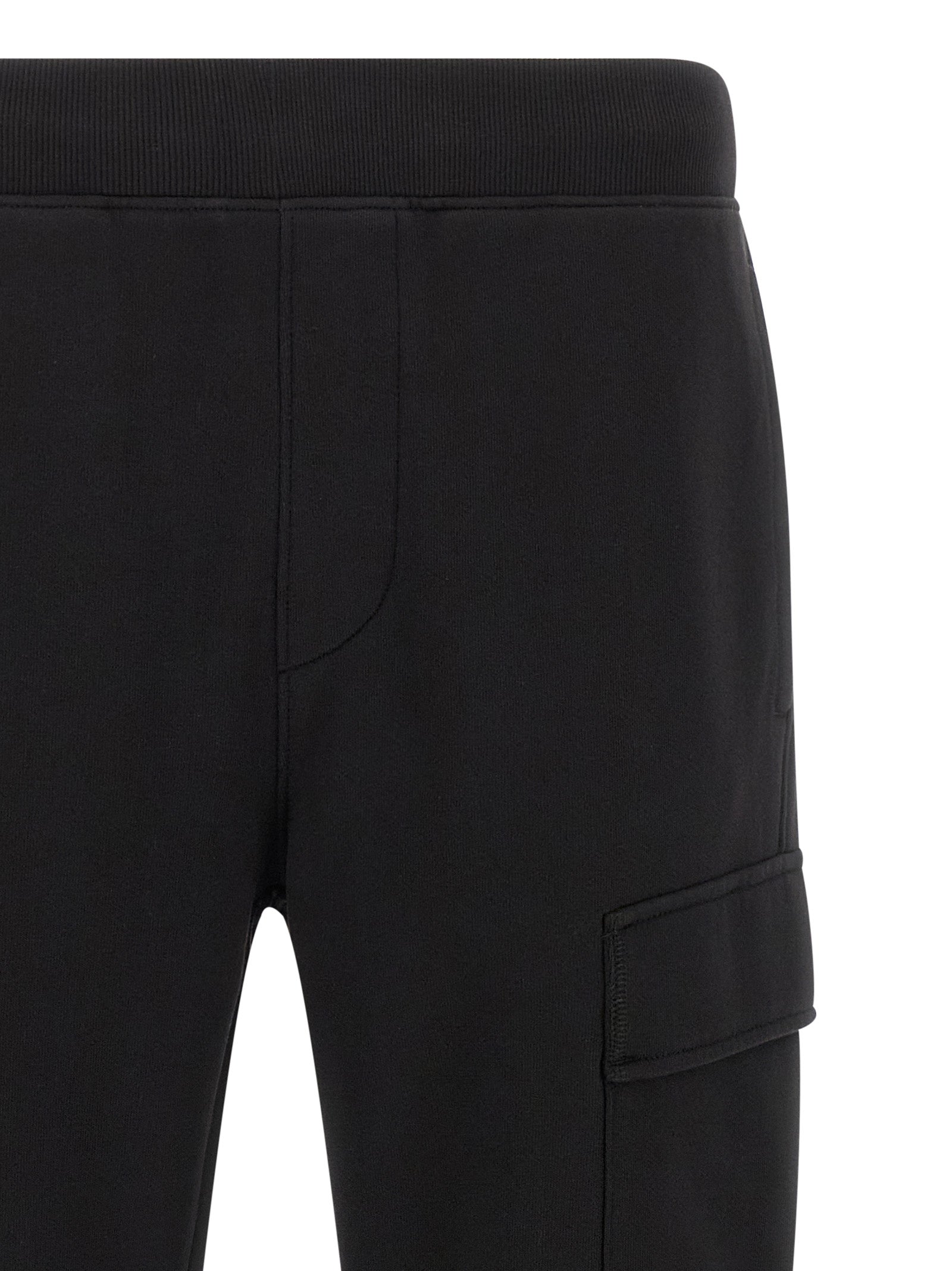 C.P. Company Men 'Diagonal Raised Fleece' Pants With Lens Detail C.P. COMPANY