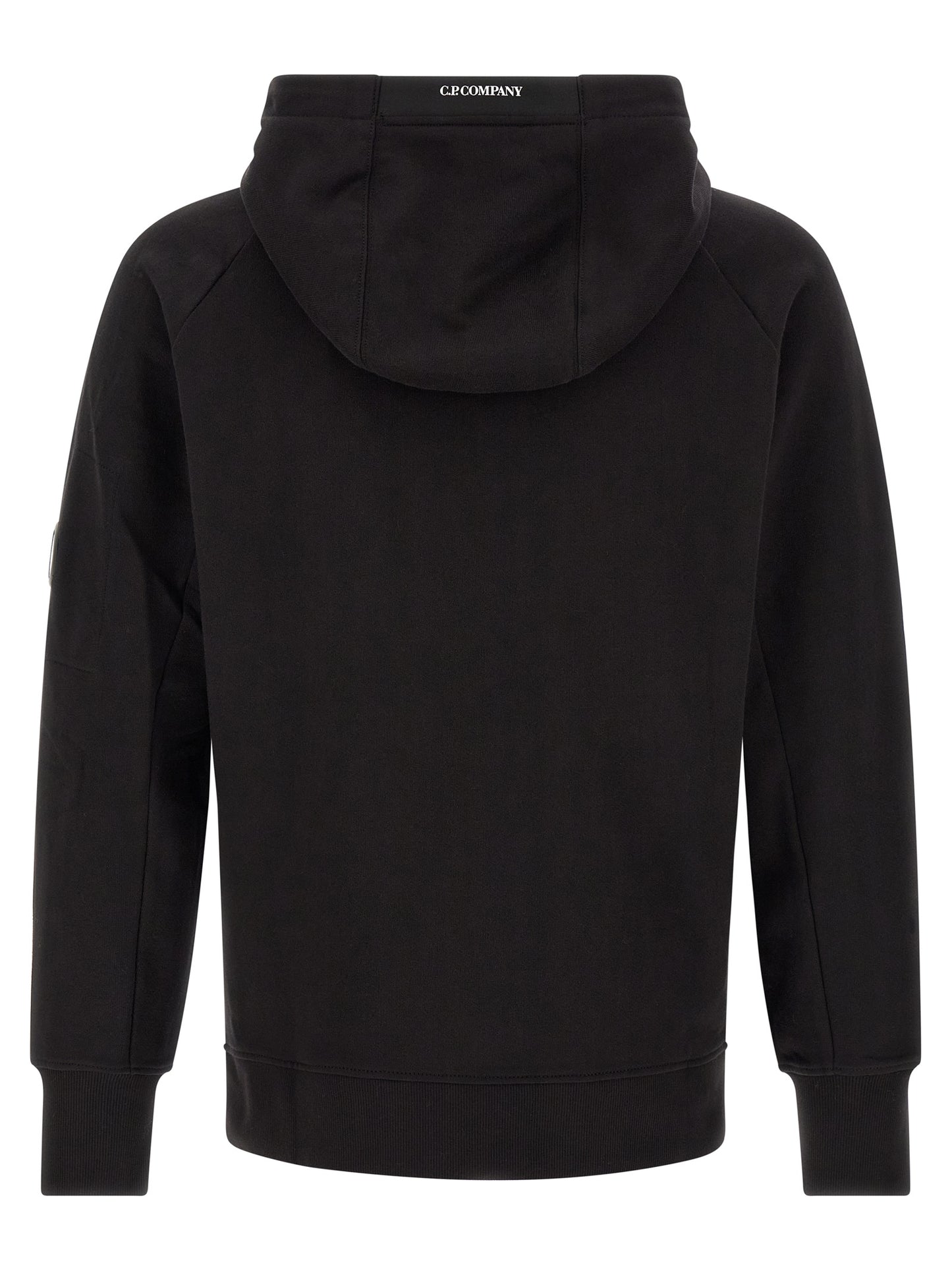 C.P. Company Men 'Diagonal Raised Fleece' Sweatshirt With Lens Detail C.P. COMPANY