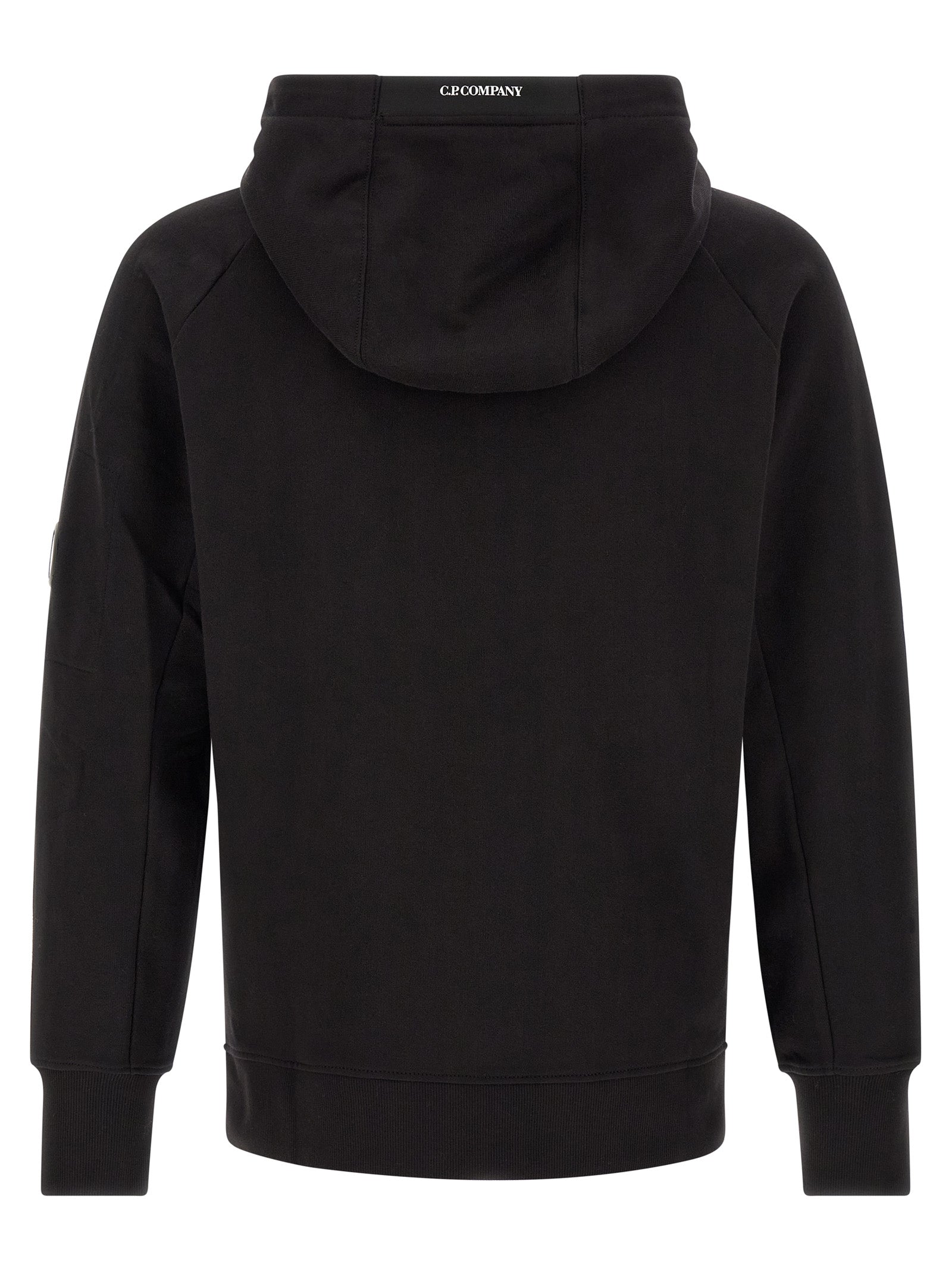 C.P. Company Men 'Diagonal Raised Fleece' Sweatshirt With Lens Detail C.P. COMPANY
