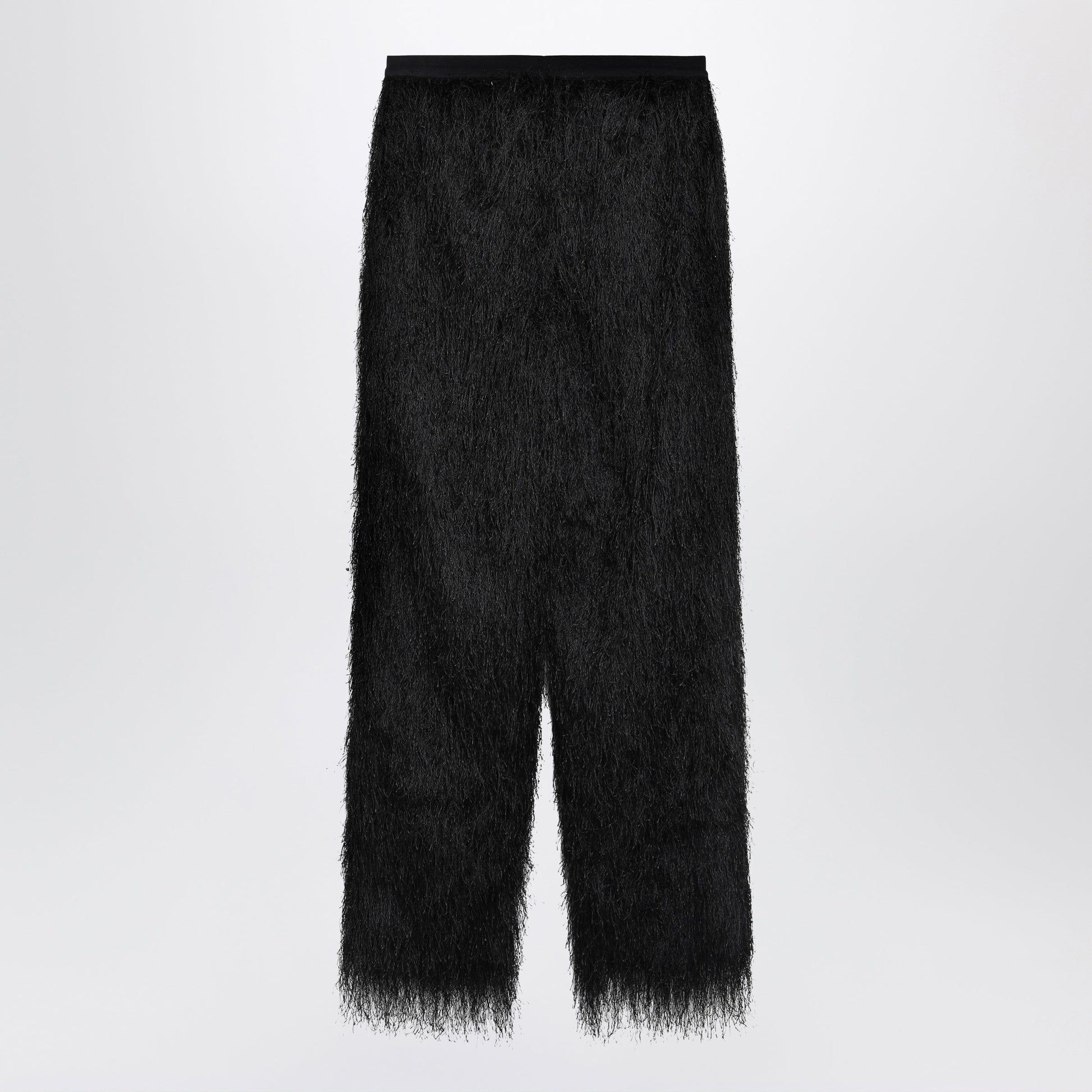Loulou De Saison Black Reed Fringed Trousers Women LouLou De Saison