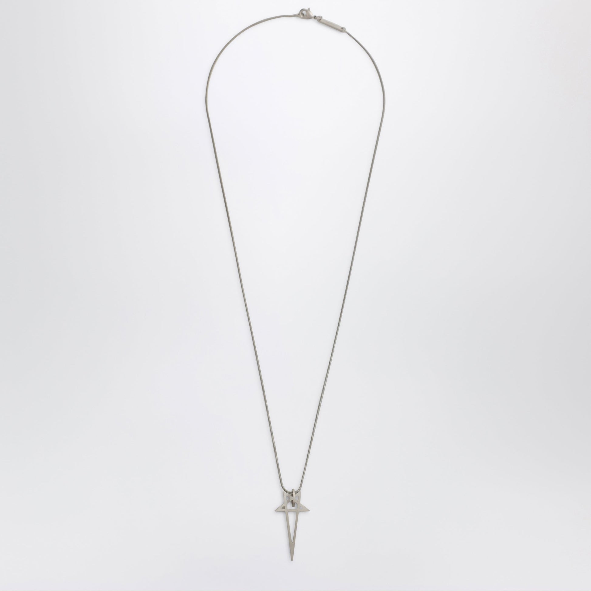 Rick Owens Pentagram Necklace In Metal Men RICK OWENS