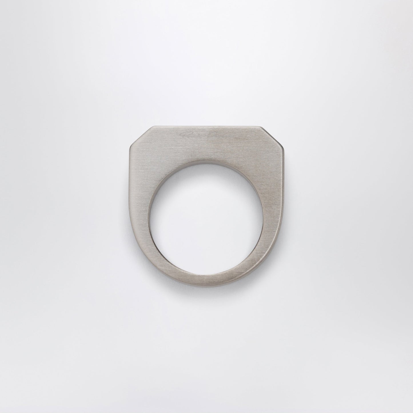 Rick Owens Palladium-Finished Brass Hollywood Ring Men RICK OWENS