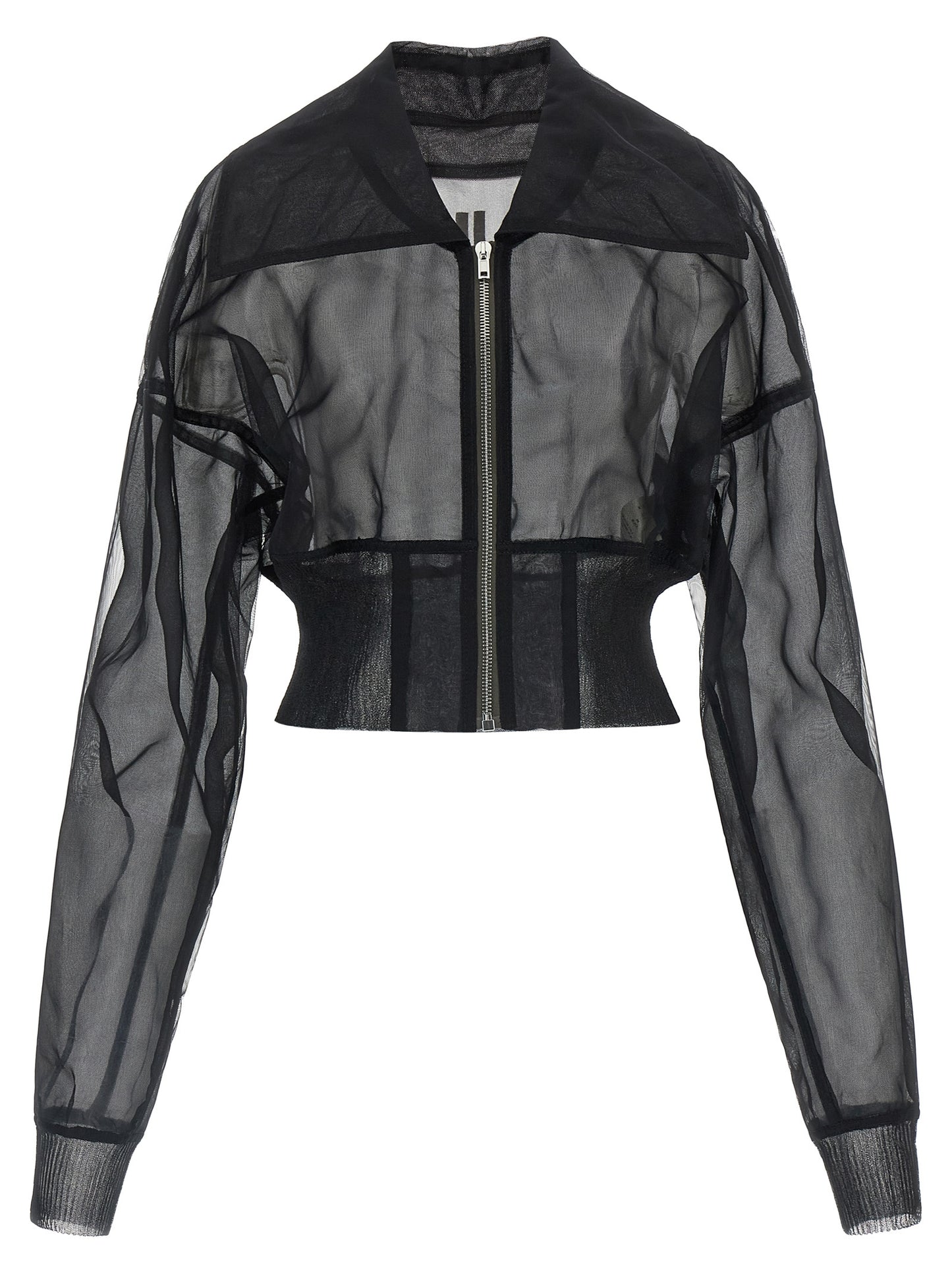 Rick Owens Women 'Dracucollar Cropped' Bomber Jacket RICK OWENS