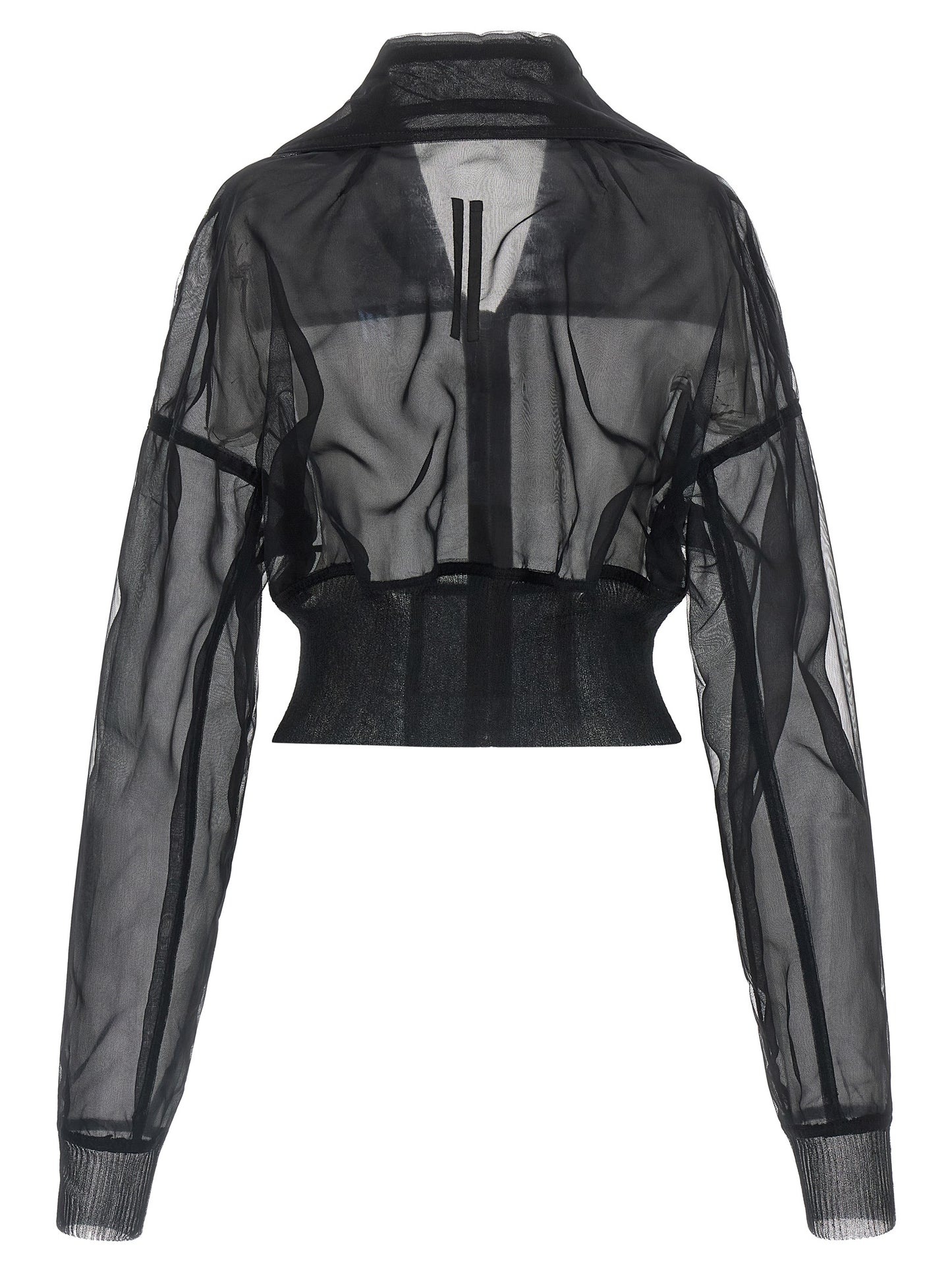 Rick Owens Women 'Dracucollar Cropped' Bomber Jacket RICK OWENS