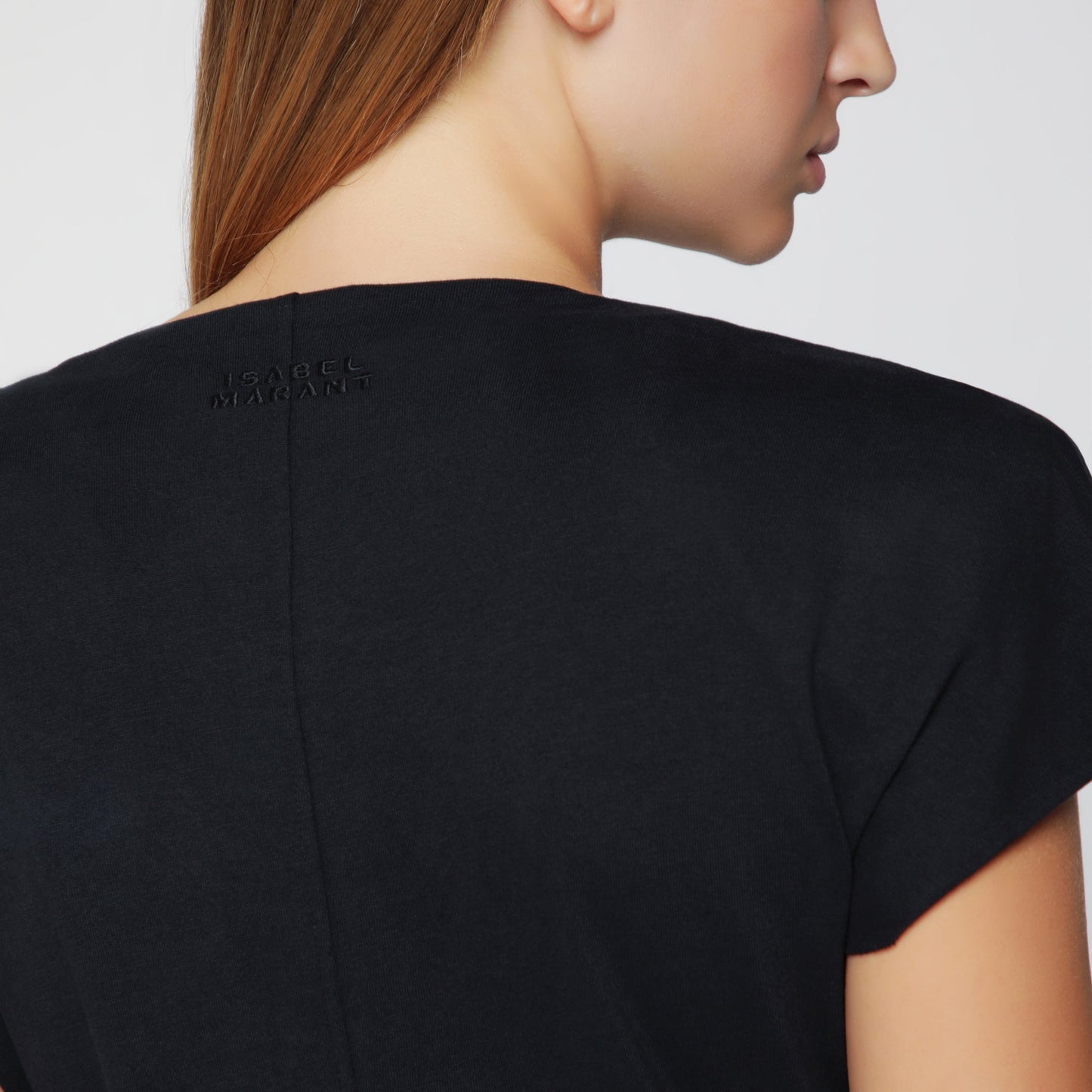 Isabel Marant Nadra Wrap Dress In Black Jersey Women ISABEL MARANT