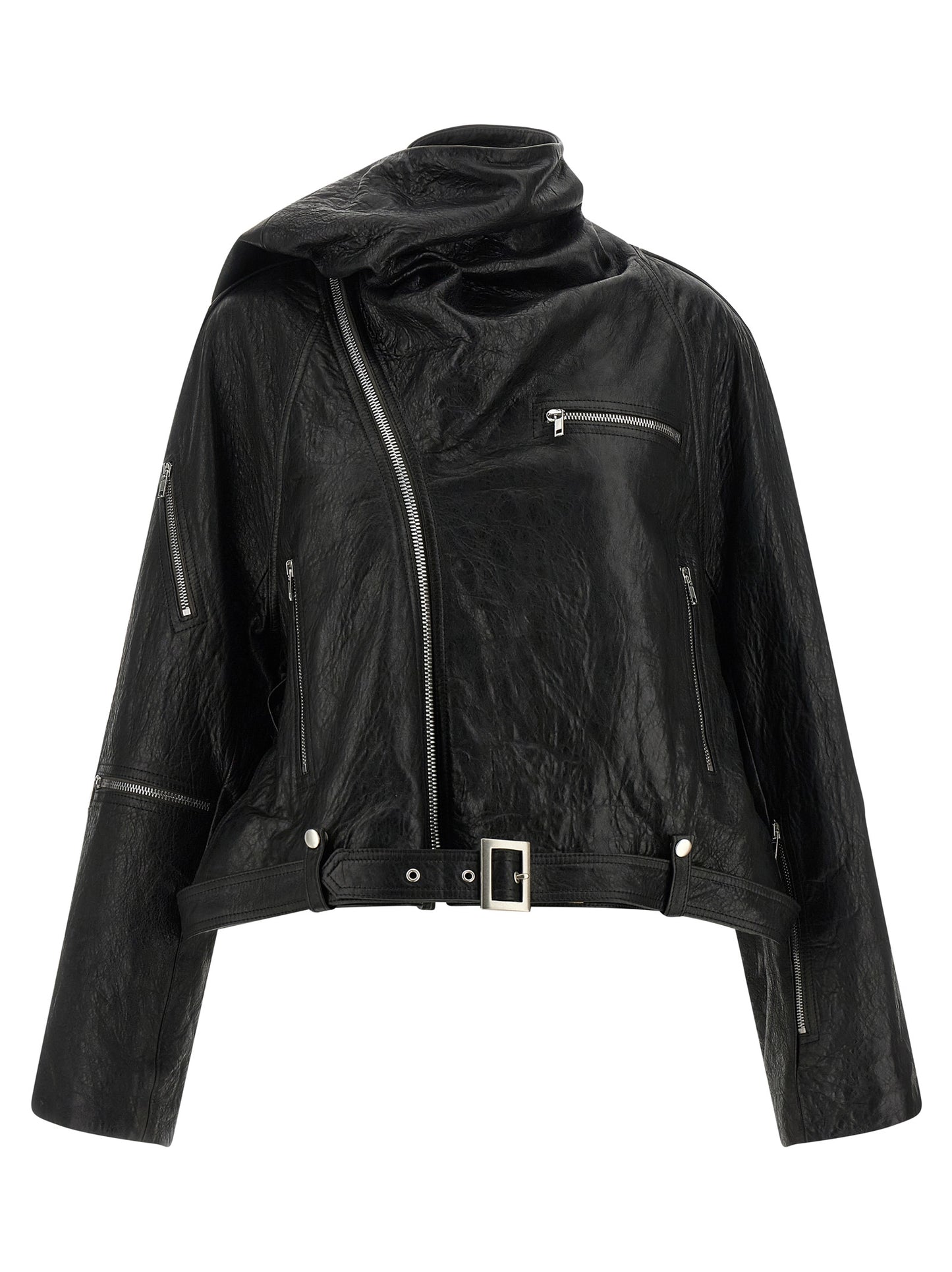 Rick Owens Women 'Cropped Scarf Flight' Jacket RICK OWENS