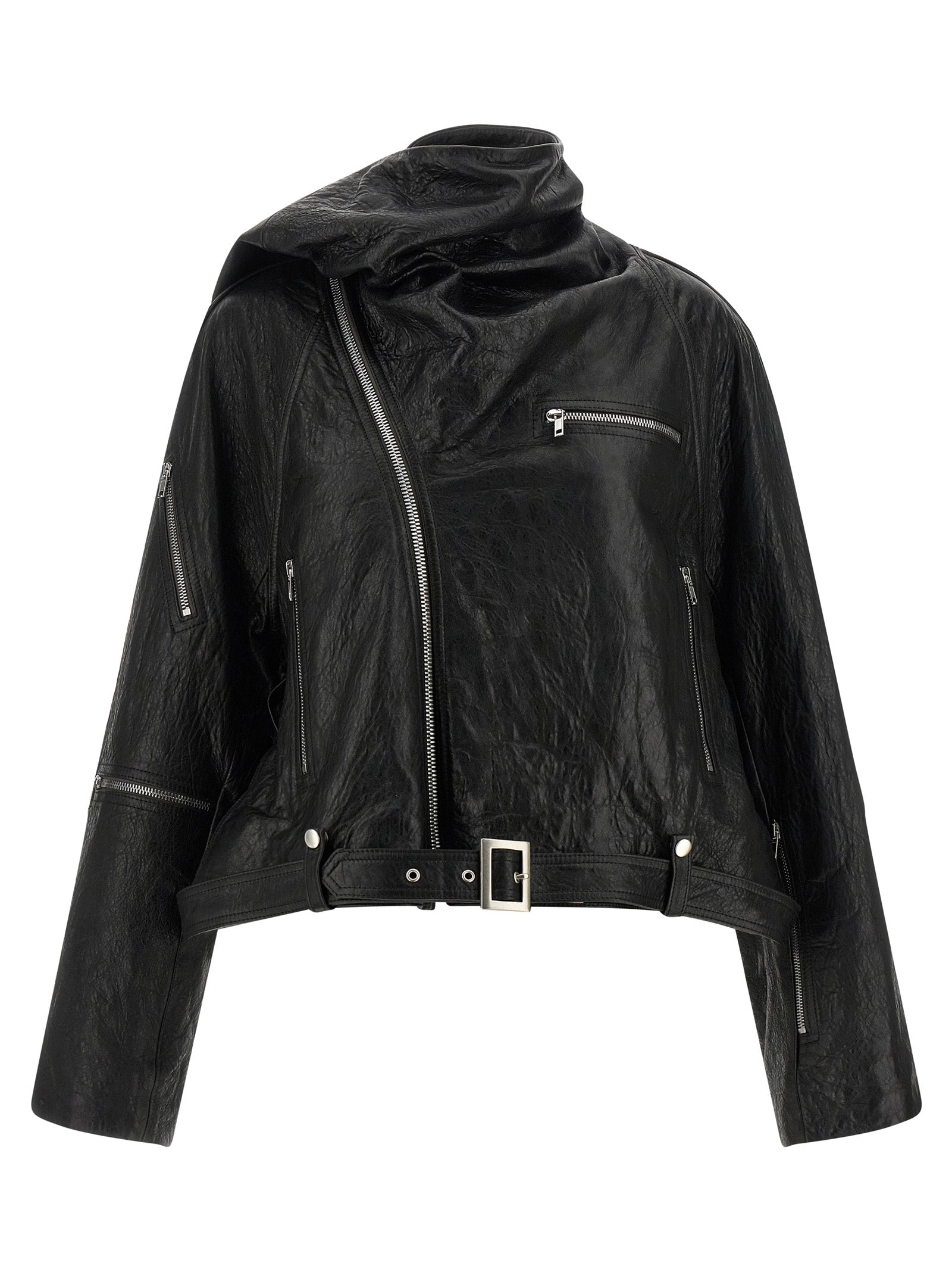Rick Owens Women 'Cropped Scarf Flight' Jacket RICK OWENS