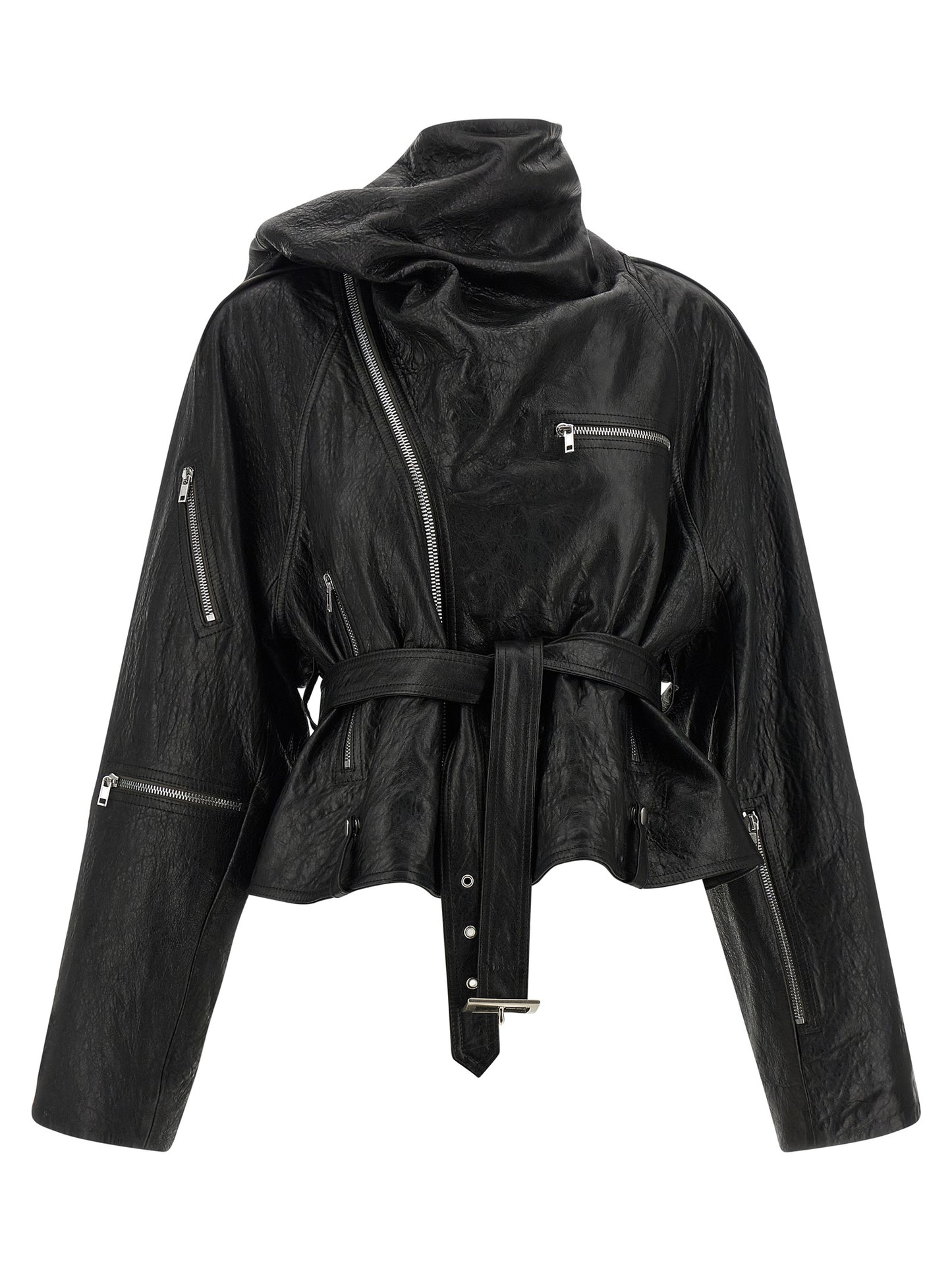 Rick Owens Women 'Cropped Scarf Flight' Jacket RICK OWENS