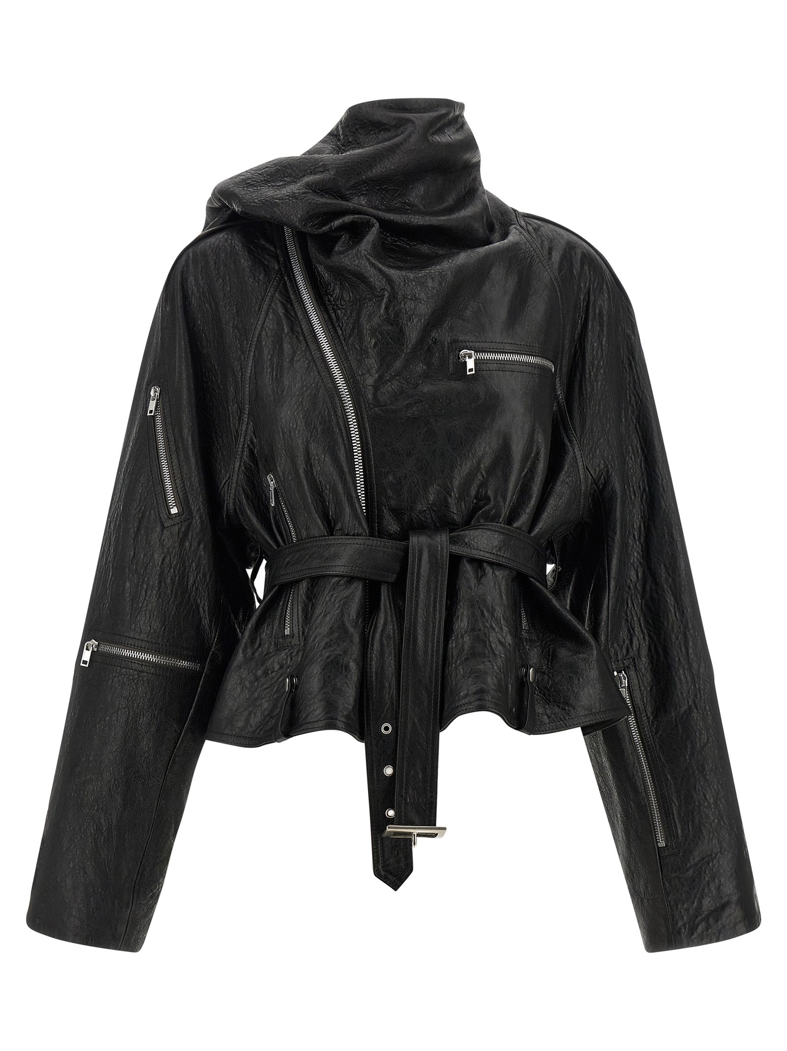 Rick Owens Women 'Cropped Scarf Flight' Jacket RICK OWENS