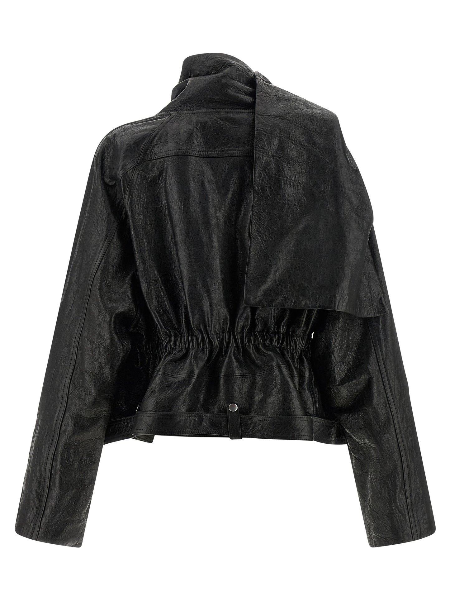 Rick Owens Women 'Cropped Scarf Flight' Jacket RICK OWENS