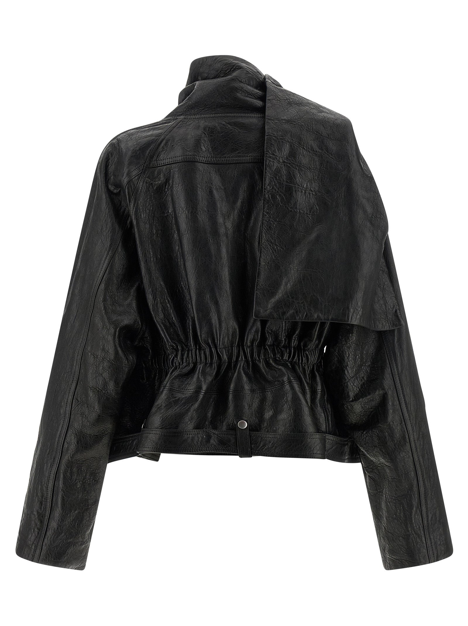 Rick Owens Women 'Cropped Scarf Flight' Jacket RICK OWENS