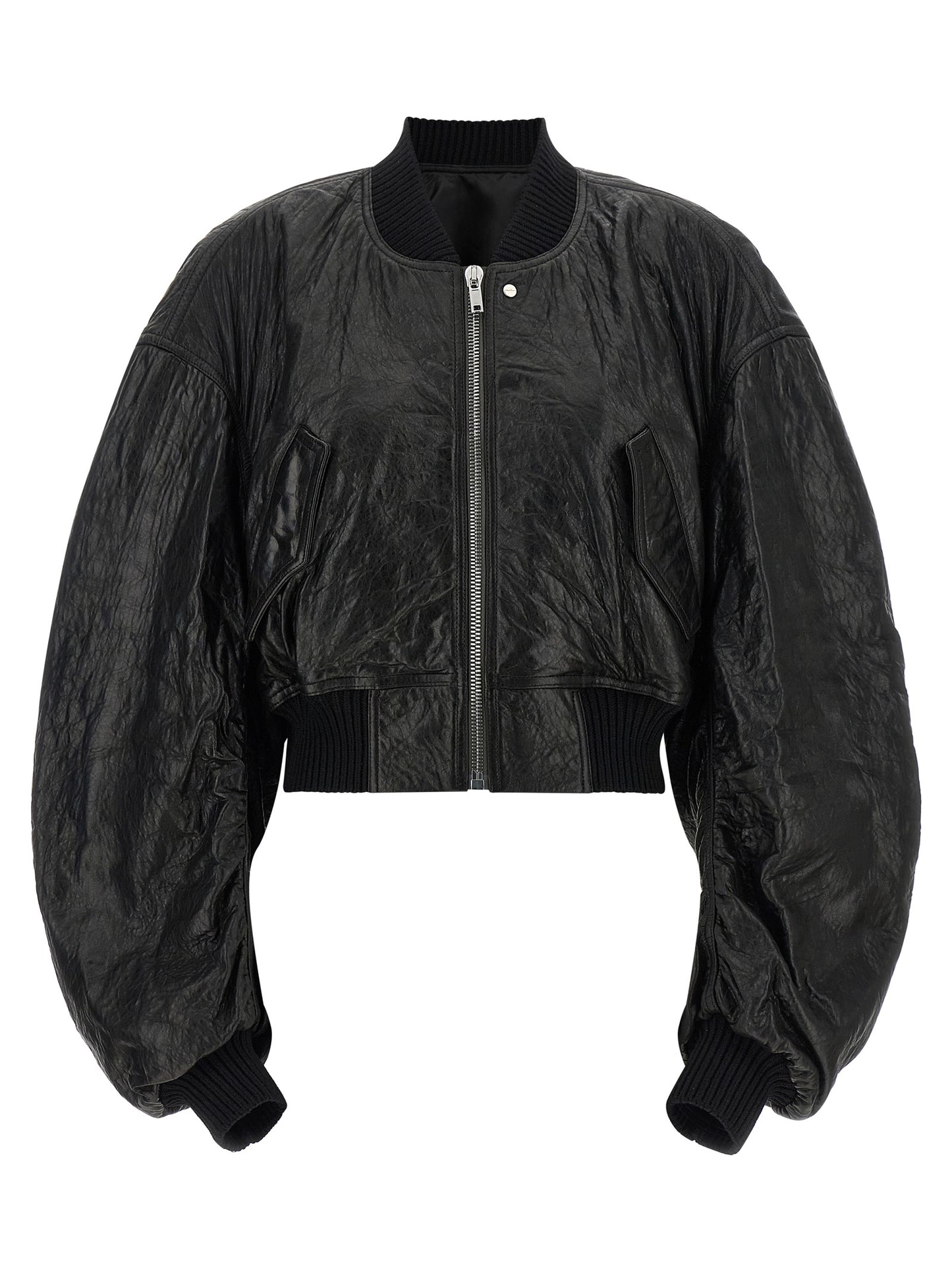 Rick Owens Women 'Secchia Cropped Flight' Bomber Jacket RICK OWENS