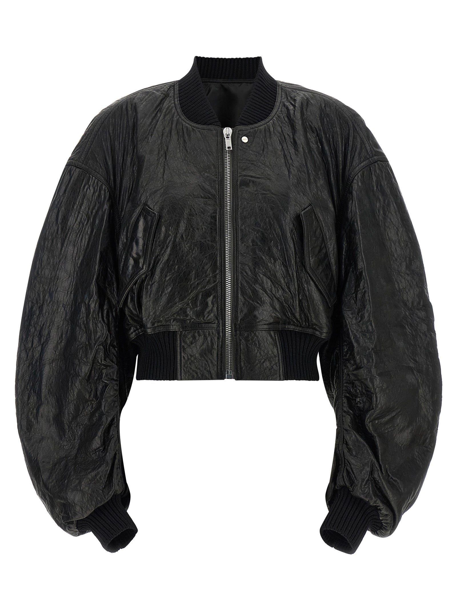 Rick Owens Women 'Secchia Cropped Flight' Bomber Jacket RICK OWENS