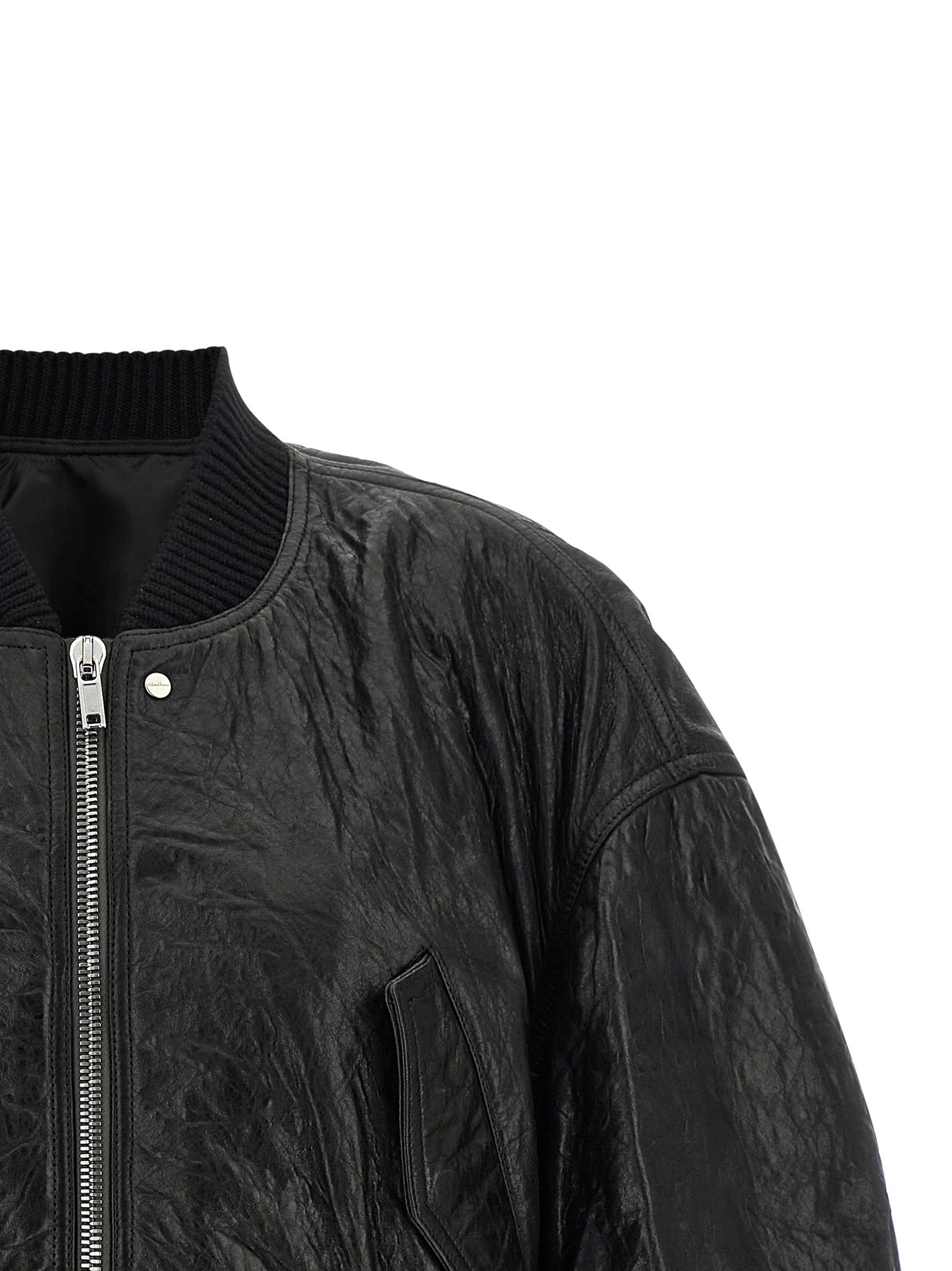 Rick Owens Women 'Secchia Cropped Flight' Bomber Jacket RICK OWENS