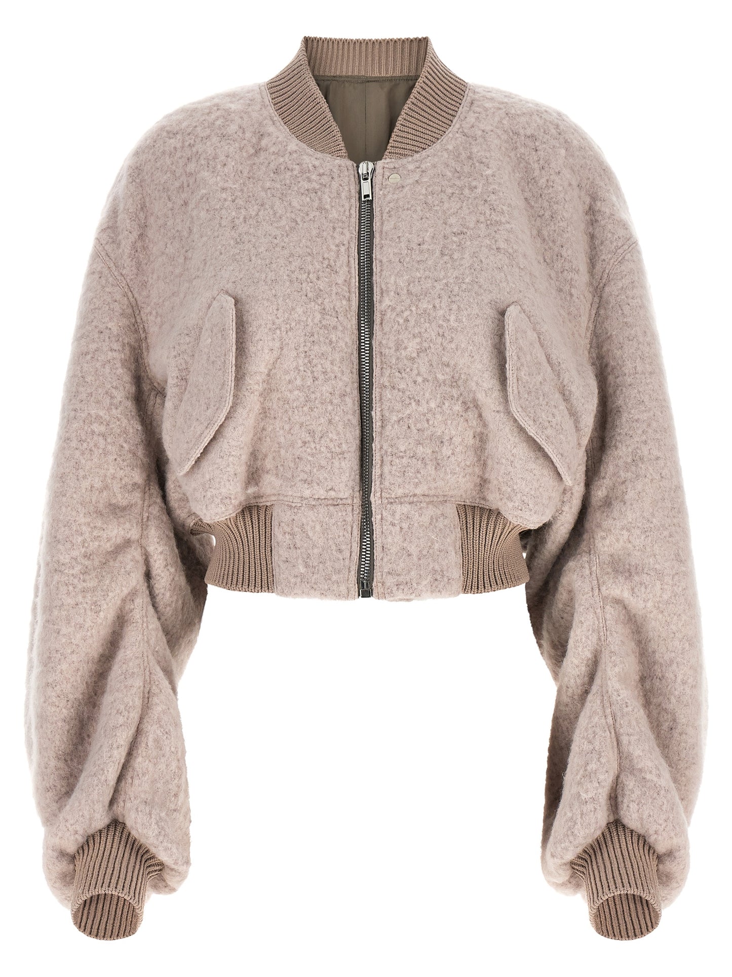 Rick Owens Women 'Secchia Cropped Flight' Bomber Jacket RICK OWENS