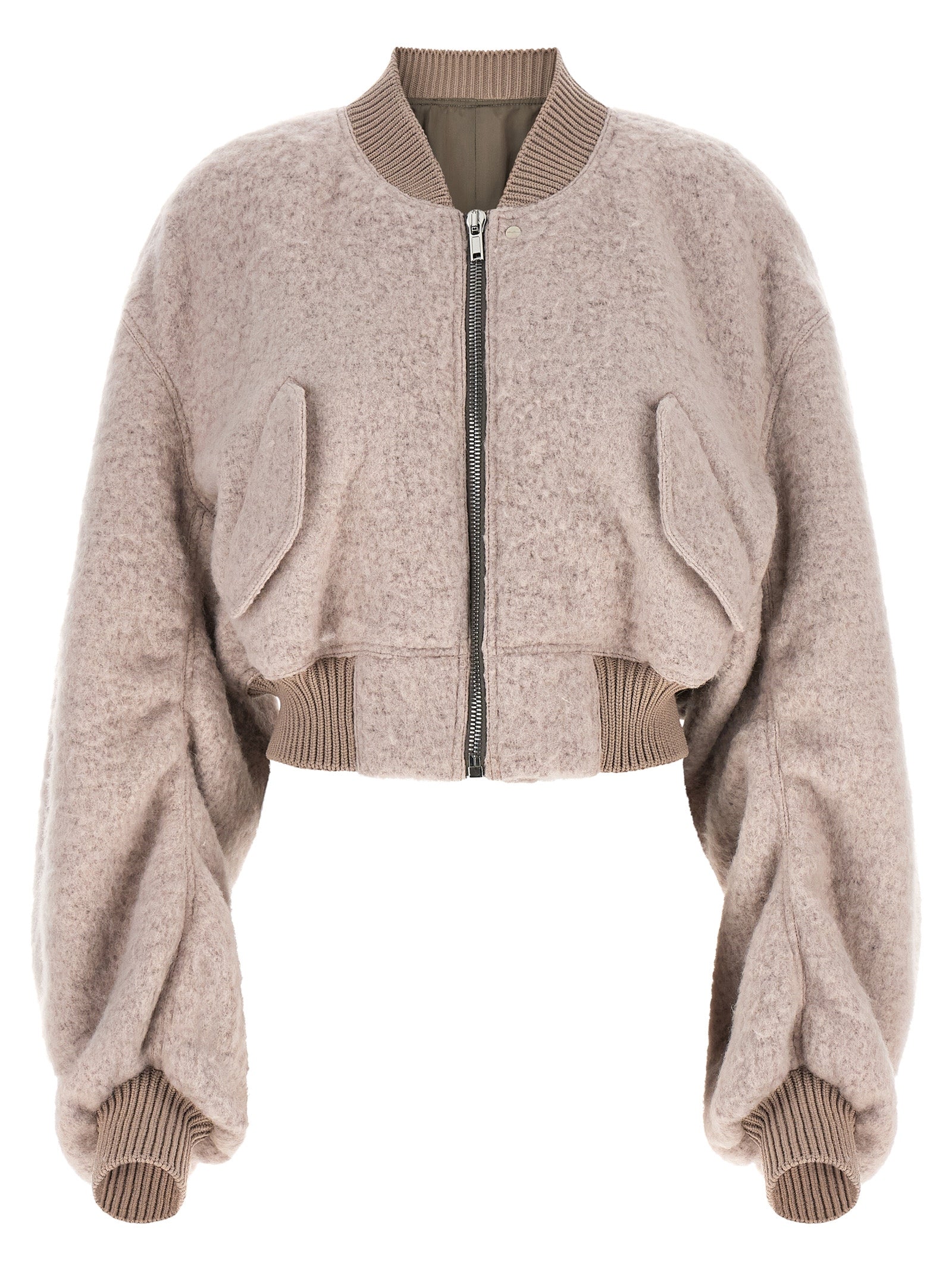 Rick Owens Women 'Secchia Cropped Flight' Bomber Jacket RICK OWENS